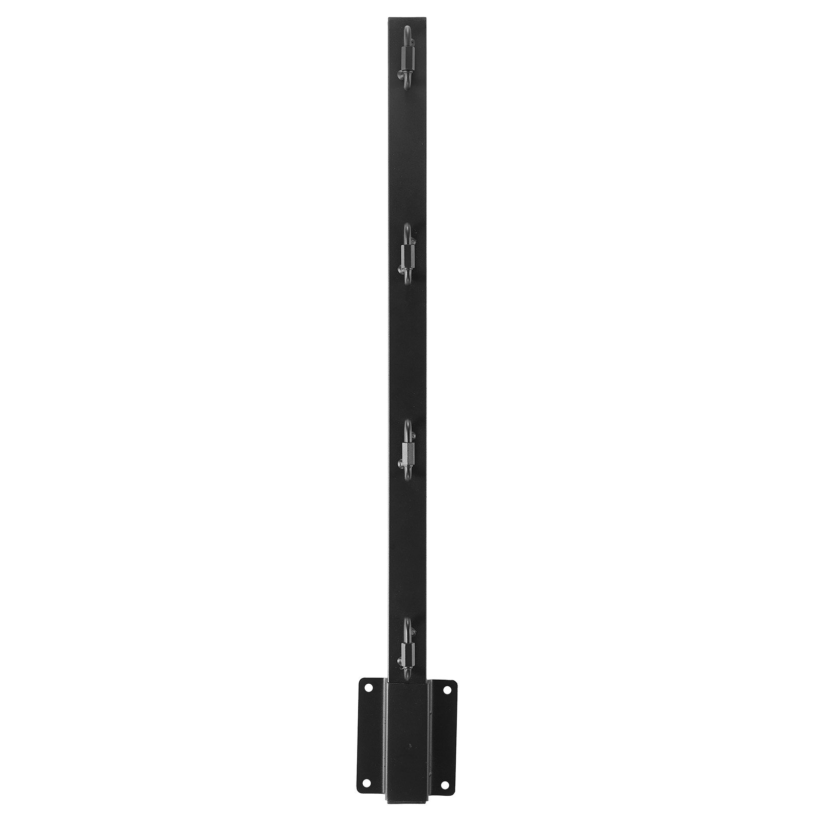 GIVIMO 23.8 in Fence Post Extender Barbed Wire Arm Steel Fence Height Extension 8 pc Set Wall or Surface Mounted Extension Arms for Wood Fence Security Pet Control