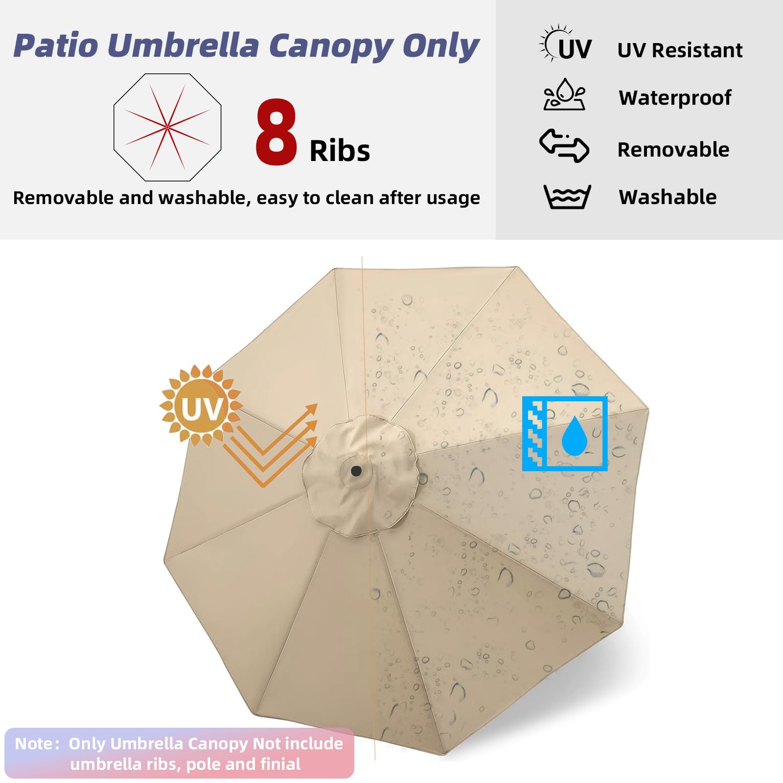 Aoibox LAB0II18 Patio-Umbrella-Accessories - View #3