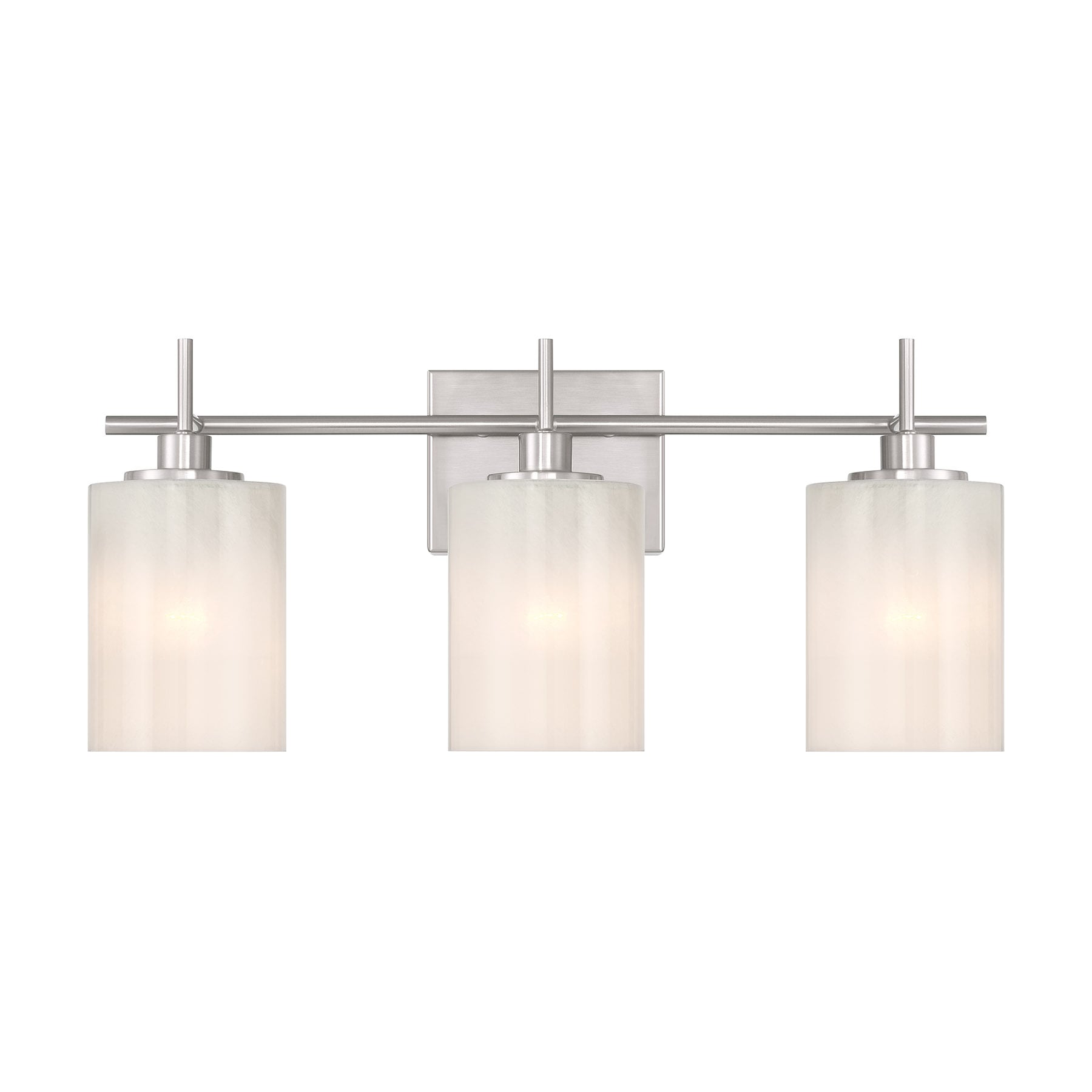 Meridian Lite Trends M80084BN Meridian 22-in 3 -Light Brushed Nickel Modern/contemporary Vanity light