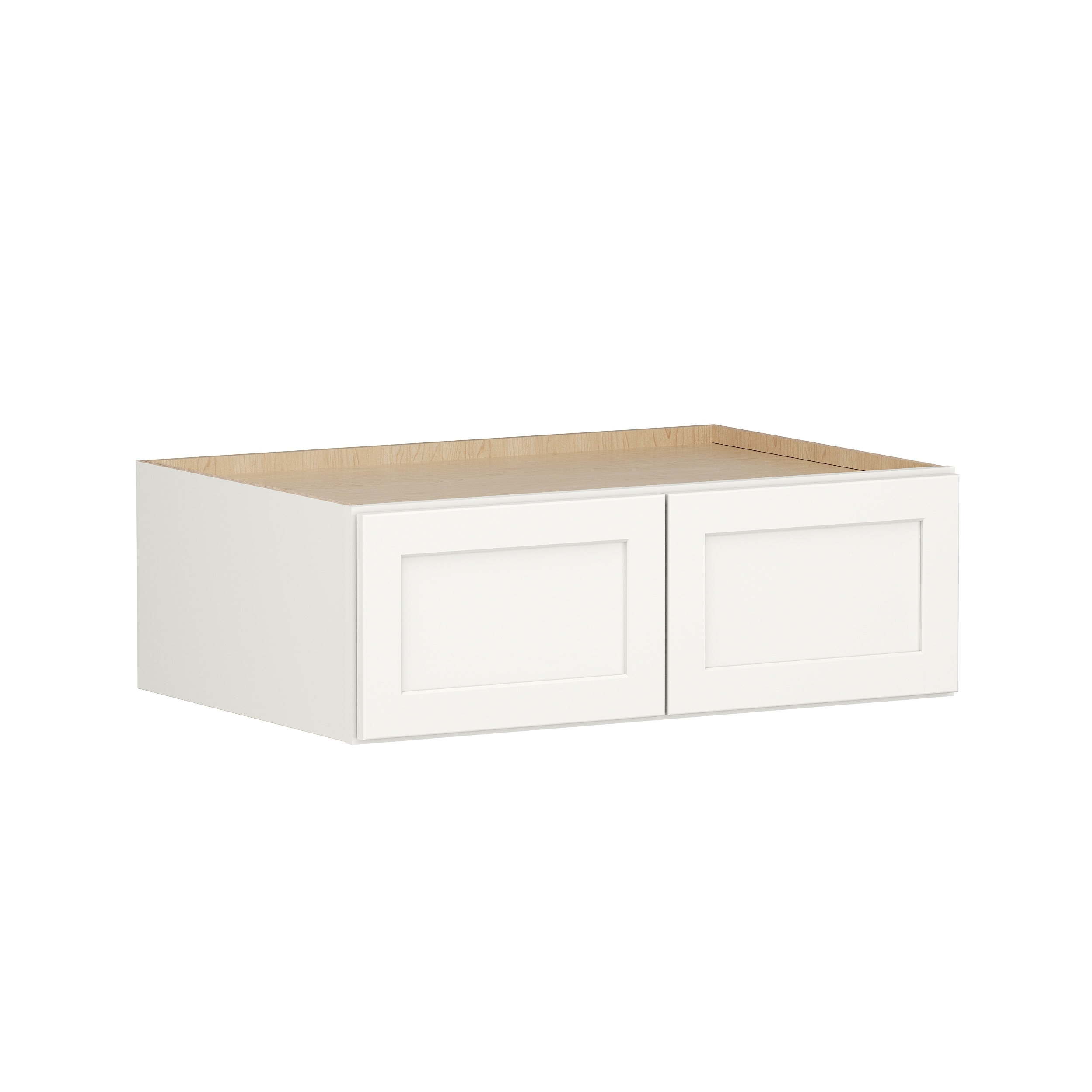 Shenandoah PRO Express SPE 90MPS-880 Breckenridge 36-in W x 12.125-in H x 24-in D Linen Full Overlay Wall Fully assembled Plywood Cabinet (Recessed Panel Shaker)