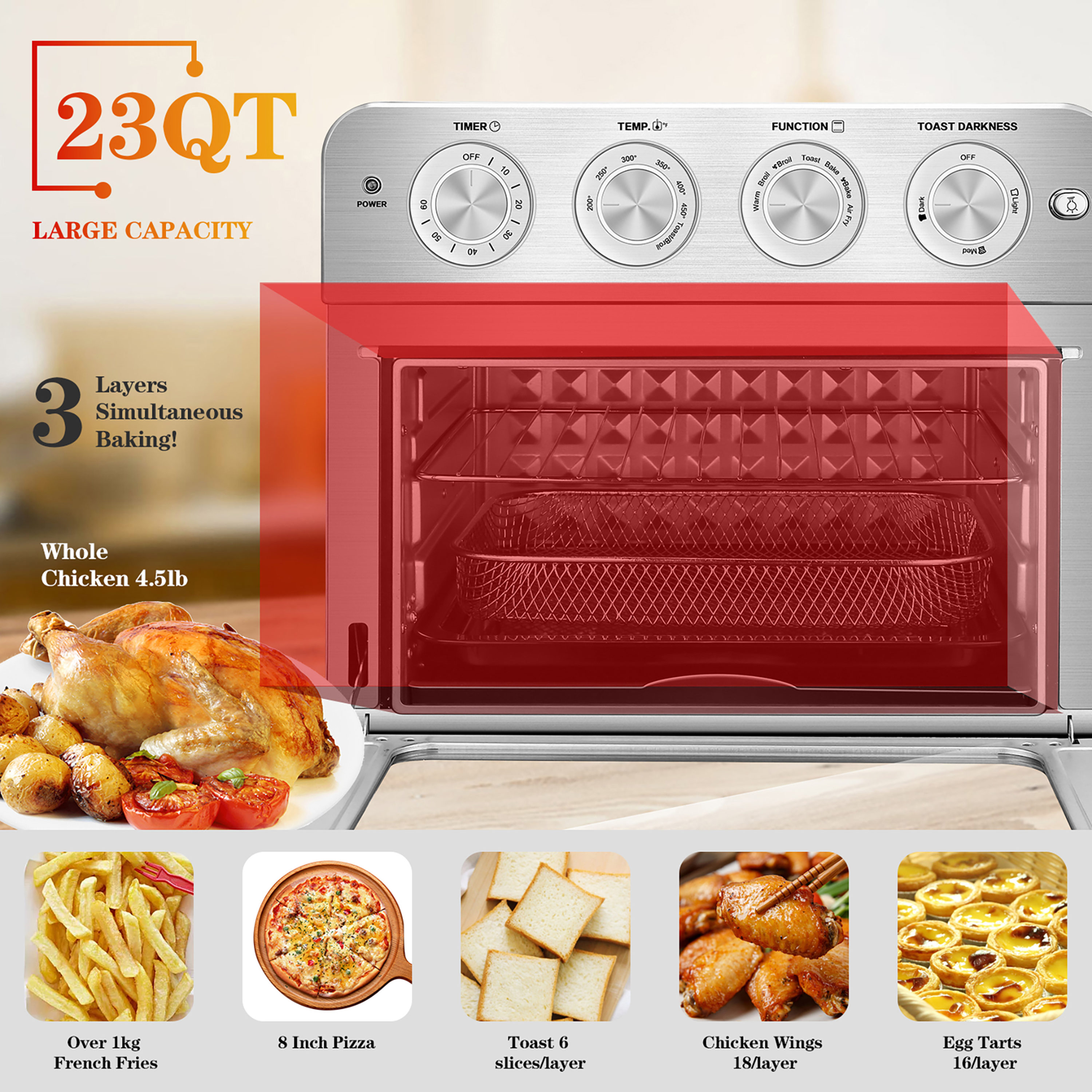 Mondawe MD-GBK0239 Countertop-Toaster-Ovens - View #4
