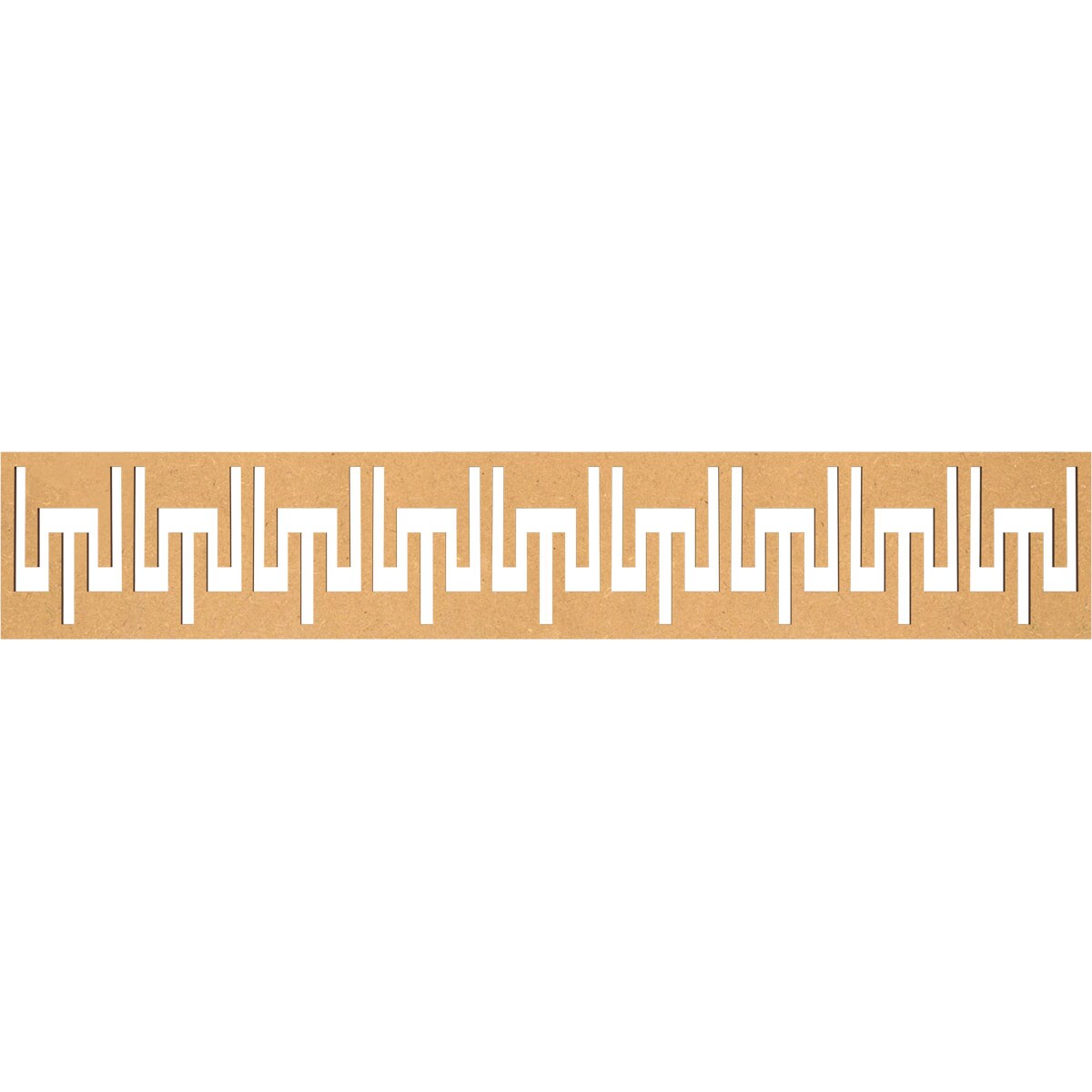 Ekena Millwork MLDB08X46VICMF Victory Fretwork Flat Trim 8-in x 3.89-ft Brown Unfinished 2157765 Pierced Wall Panel Moulding