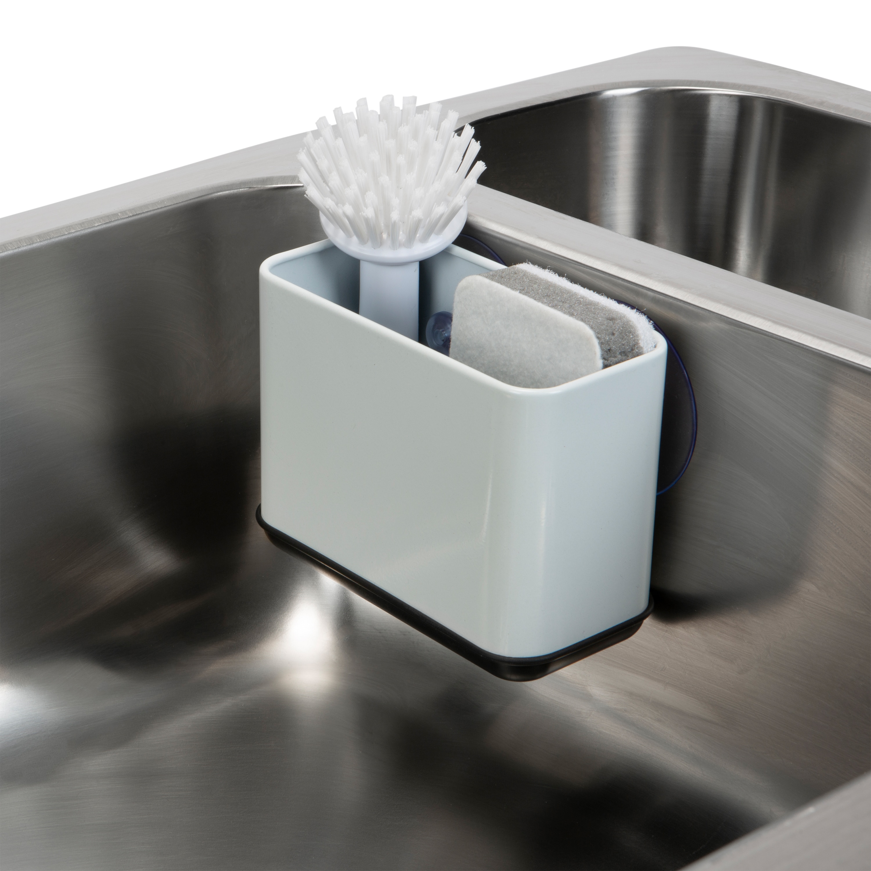 OXO Good Grips Stronghold Suction Sinkware Organizer - Gray, One Size &  Good Grips Dish Brush