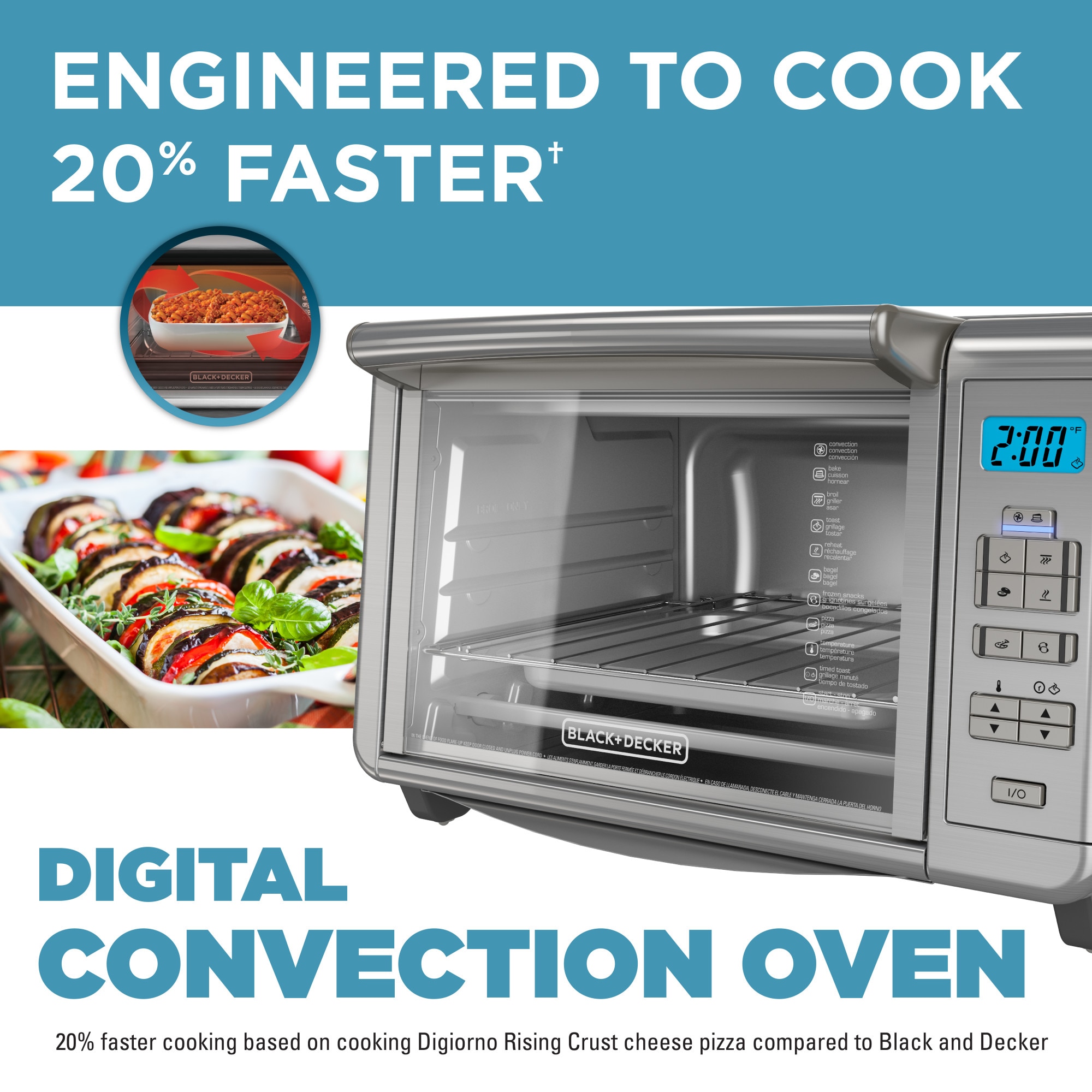 6-Slice Dining-In Digital Countertop Oven
