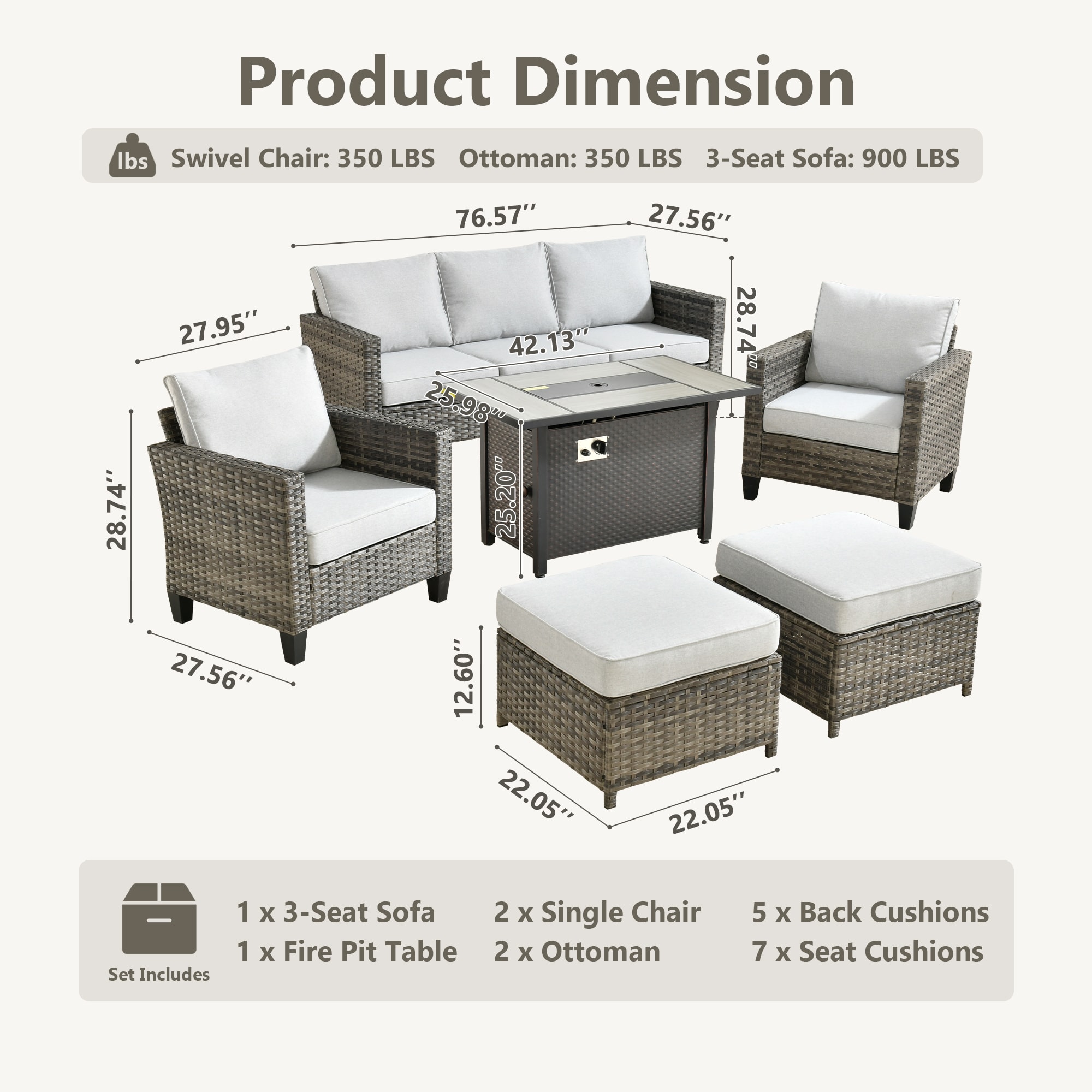 Caodoc L5-CFP03-GRS706 Patio-Sofas-Daybeds - View #9
