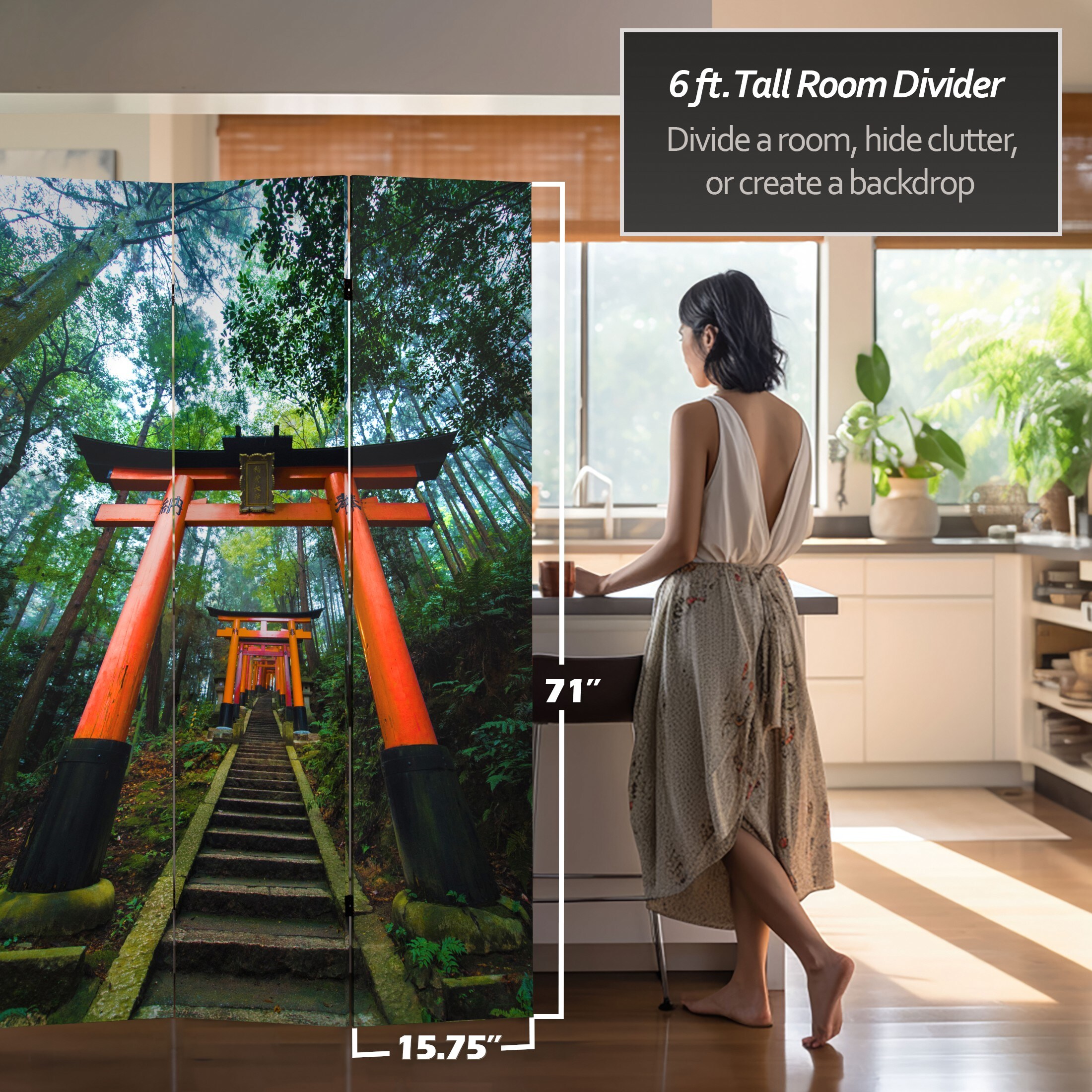 Red Lantern CAN-TORII Indoor-Privacy-Screens - View #4