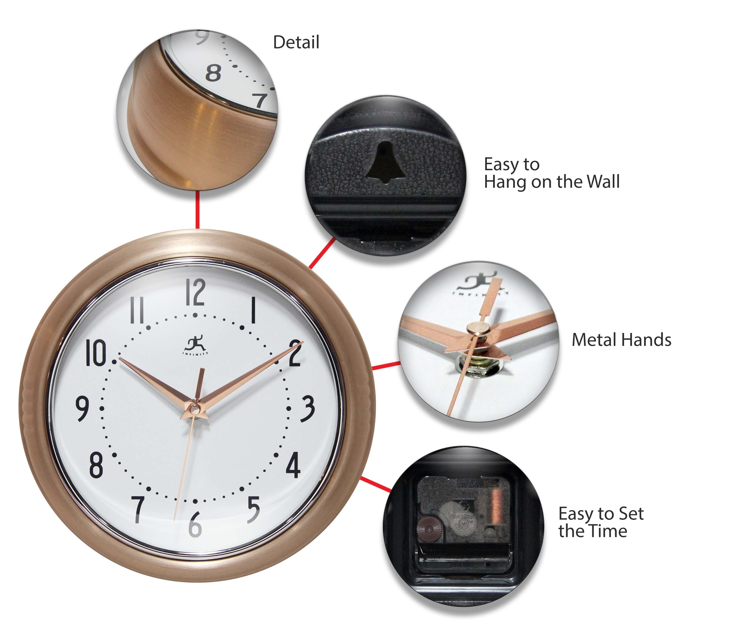 Infinity Instruments 10940CR Indoor-Outdoor-Clocks - View #4