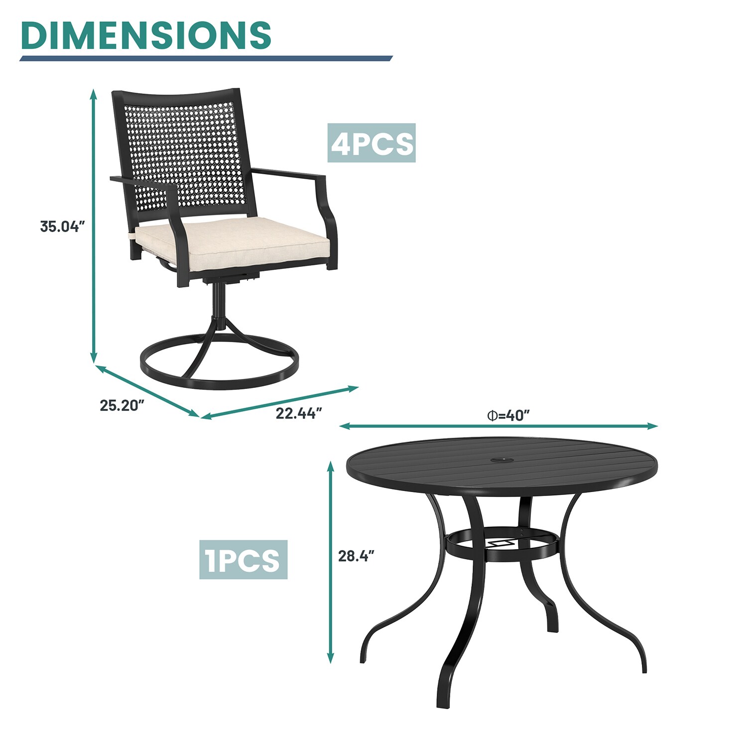 Mondawe MO-C3312T73A Patio-Dining-Sets - View #5