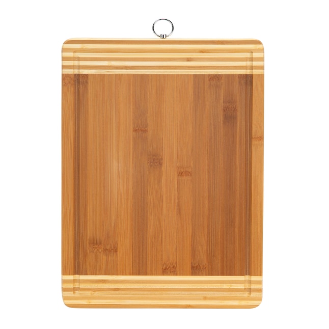 Kitchen Details Bamboo Cutting Board 15.75-in L x 11.81-in W Wood Cutting  Board in the Cutting Boards department at