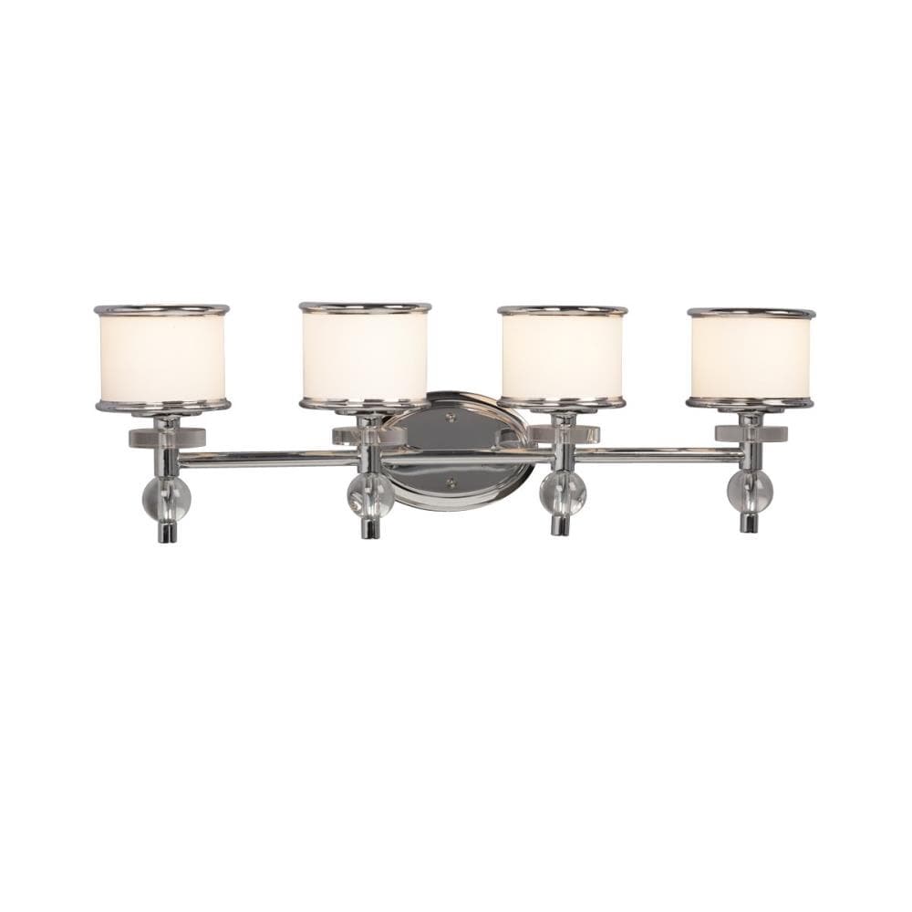 Galaxy Lighting 712064CH Hilton 29.49-in 4 -Light Chrome Modern/contemporary Vanity light