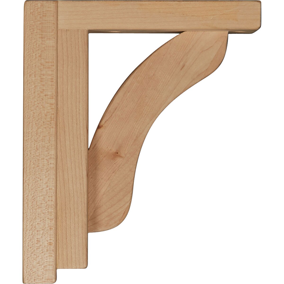Ekena Millwork Reece 2.5"W Rubberwood Shelf Bracket