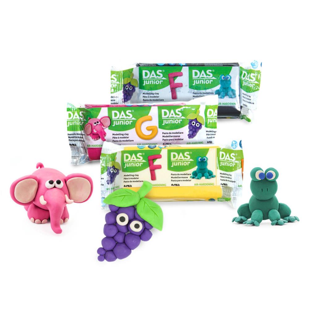 DAS DIX349200 Clay-Block, Assorted, 100 G, 10 Ct