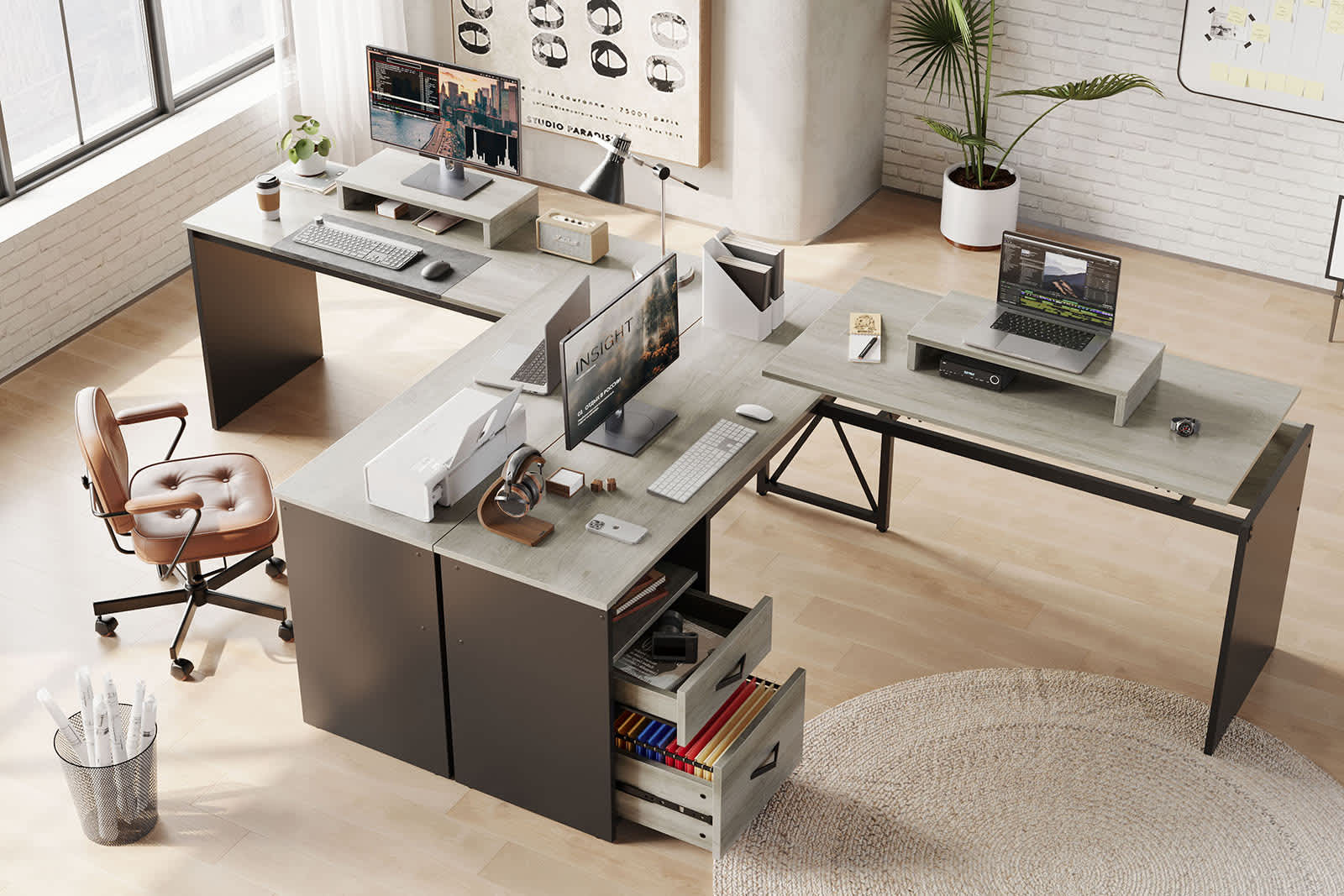 Bestier LOW-H100914E-RGOL desks - View #5