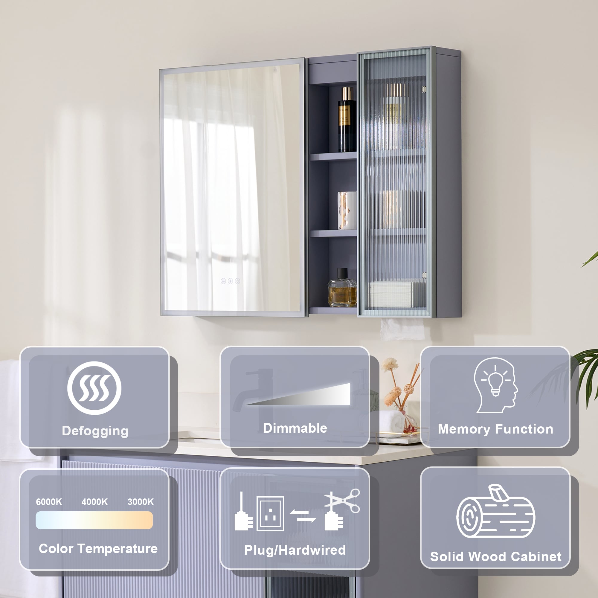 WELLFOR CAN-DR233 Bathroom-Medicine-Cabinets - View #4