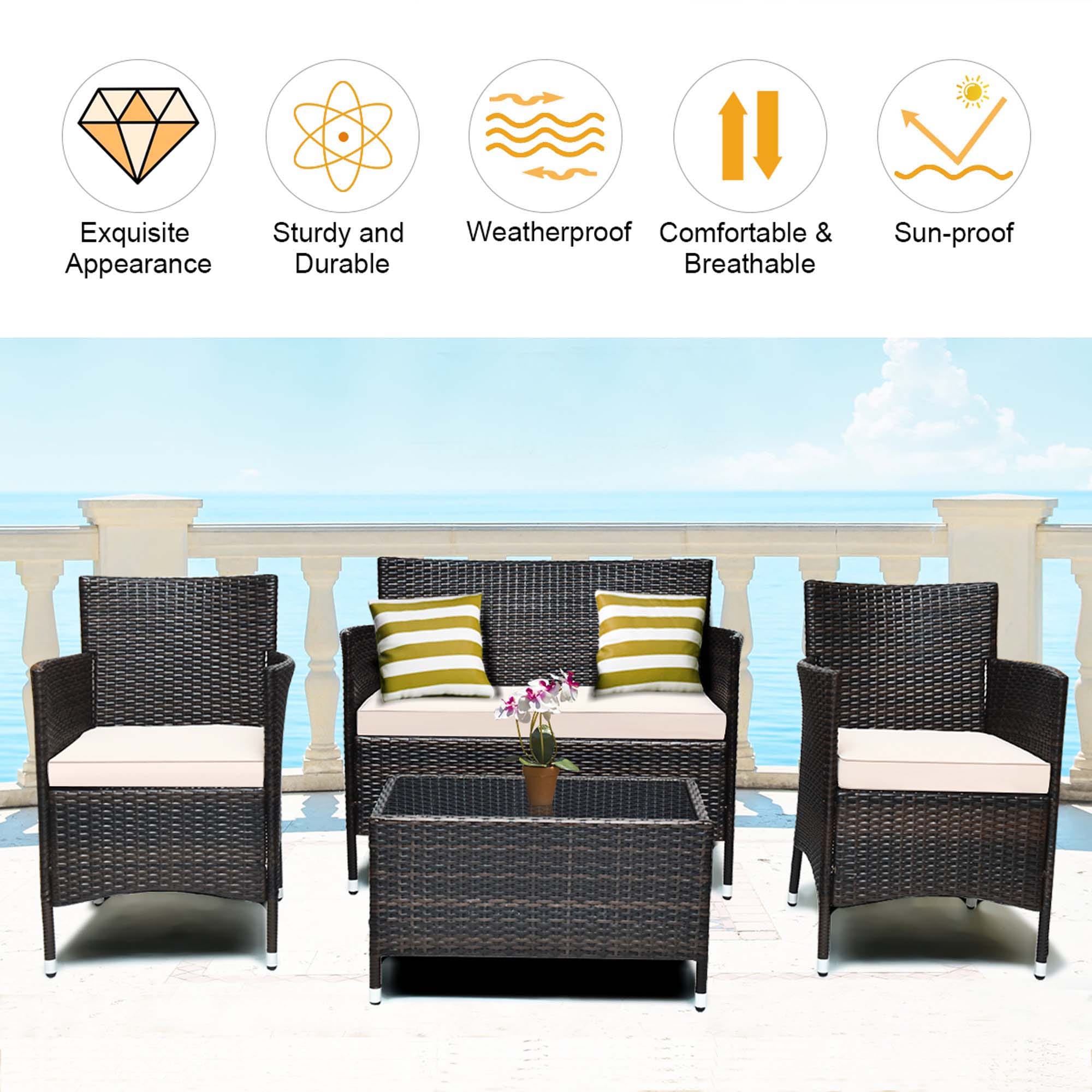 Costway HW67772BR Patio-Conversation-Sets - View #5