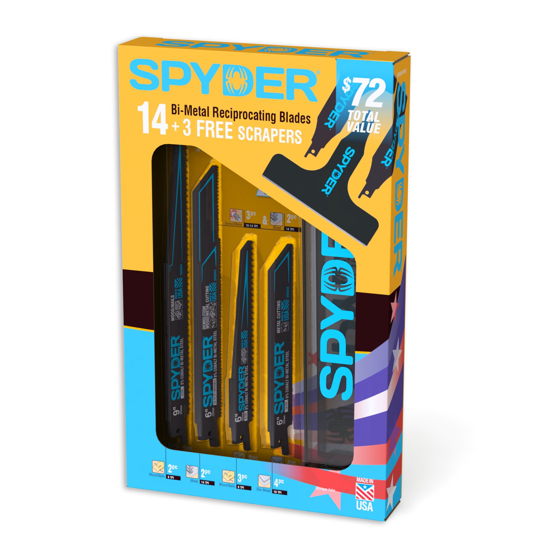 Spyder 200308 - 3 BONUS Reciprocating-Saw-Blades - View #10