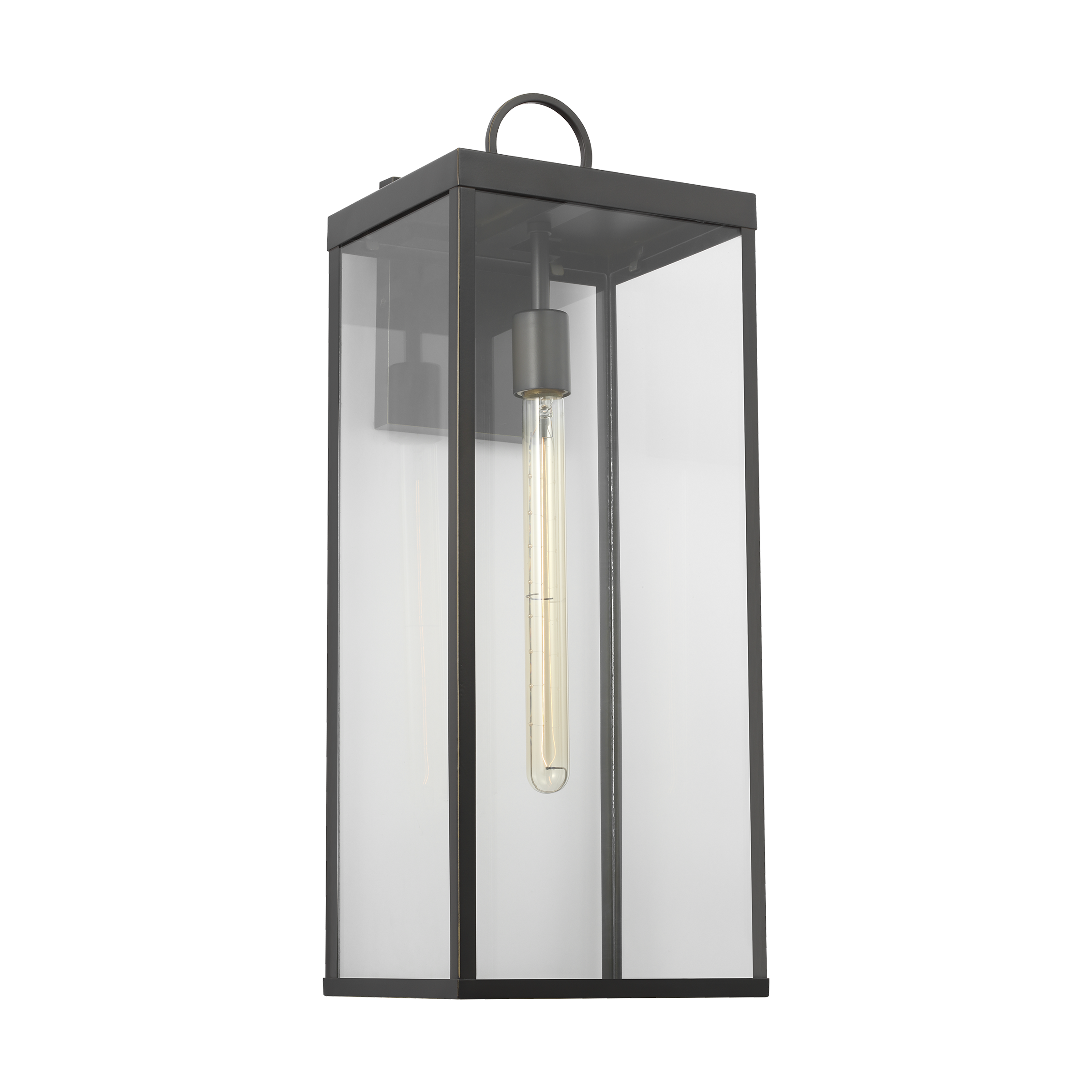 Scott Living DJO1031ANBZ Howell 1 -Light 24.25-in H Antique Bronze Hardwired Outdoor Wall Light