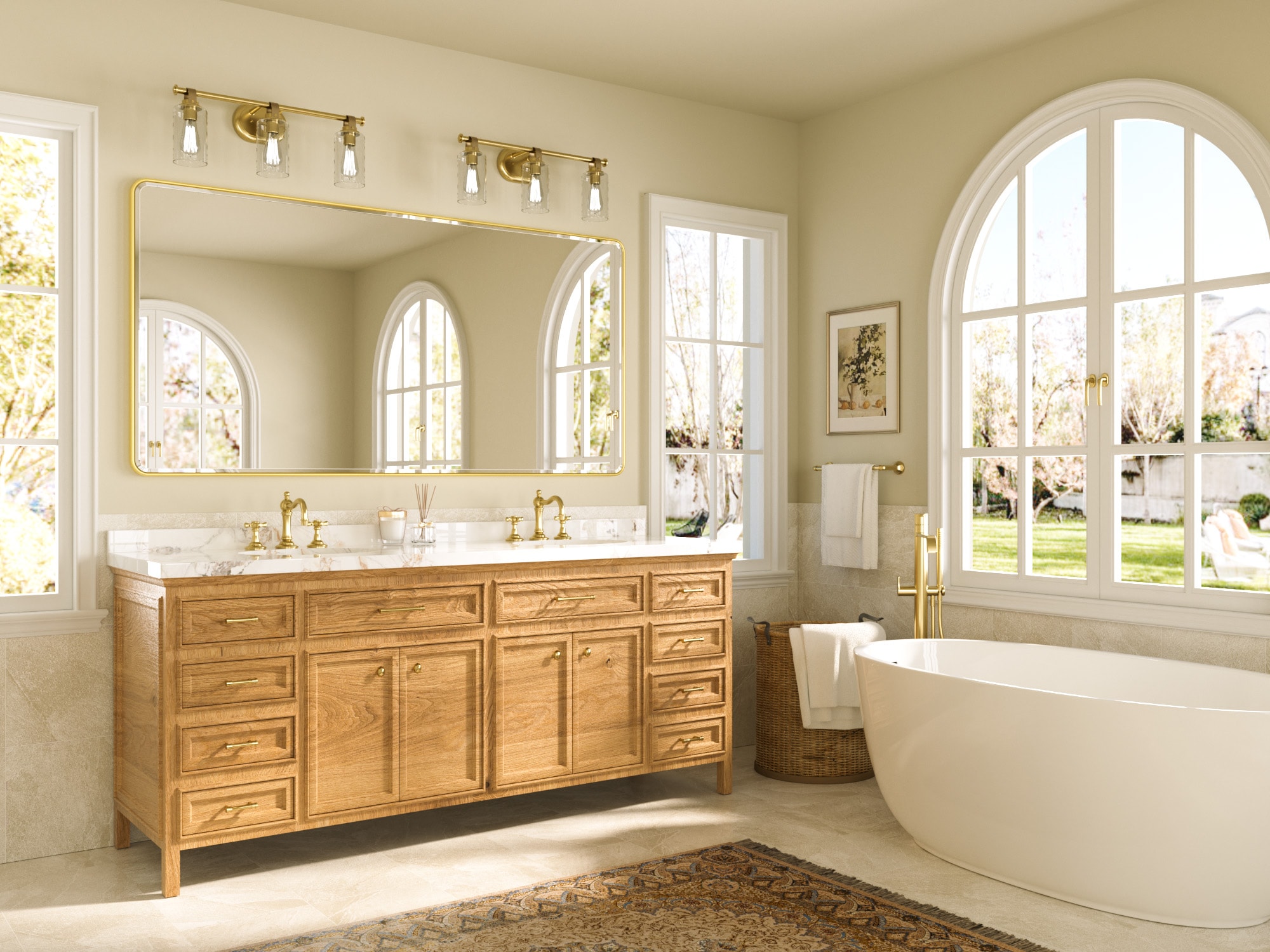 TETOTE LSC-TE-7236SG-B82 Framed-Bath-Mirrors - View #2