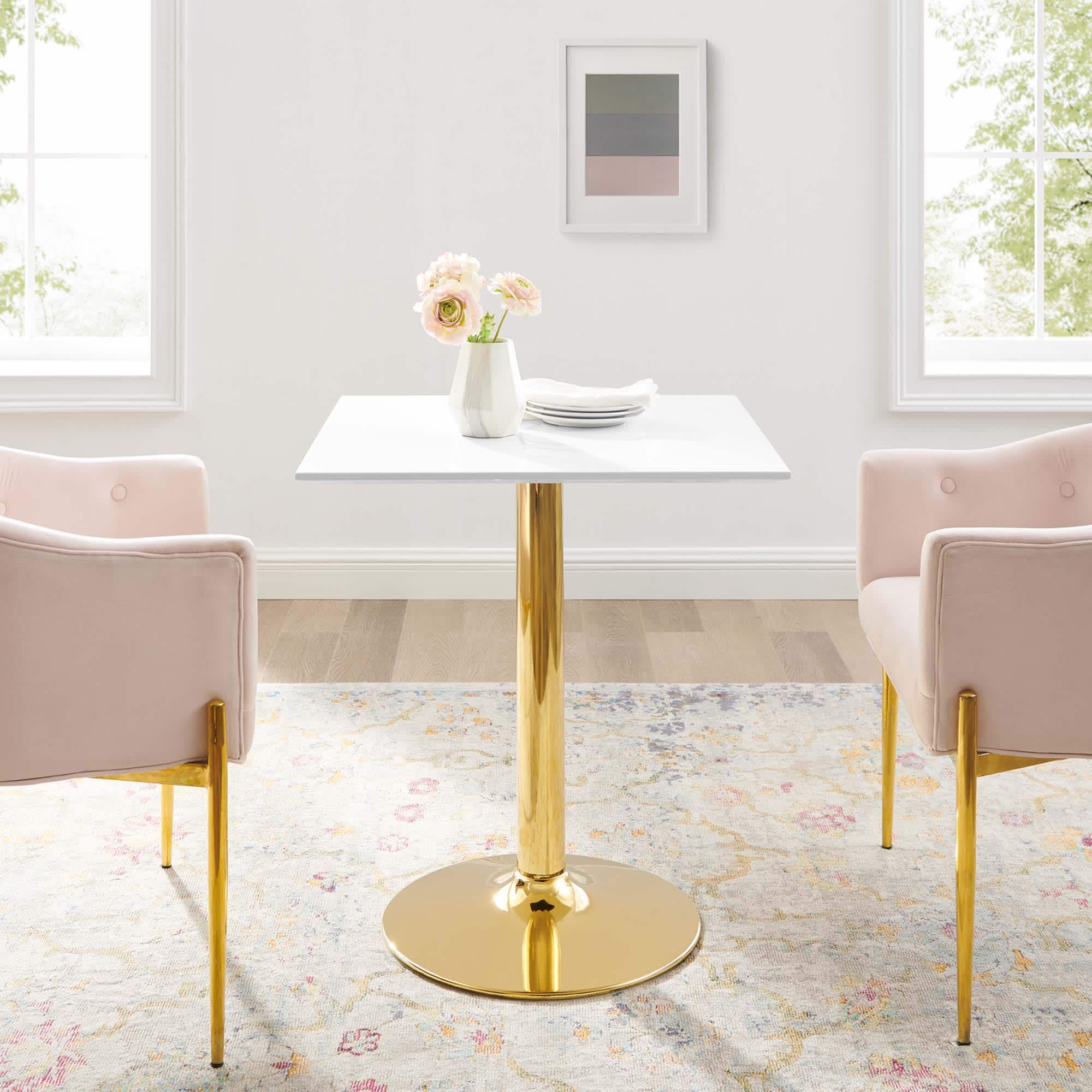 Modway EEI-4546-GLD-WHI Dining-Tables - View #2