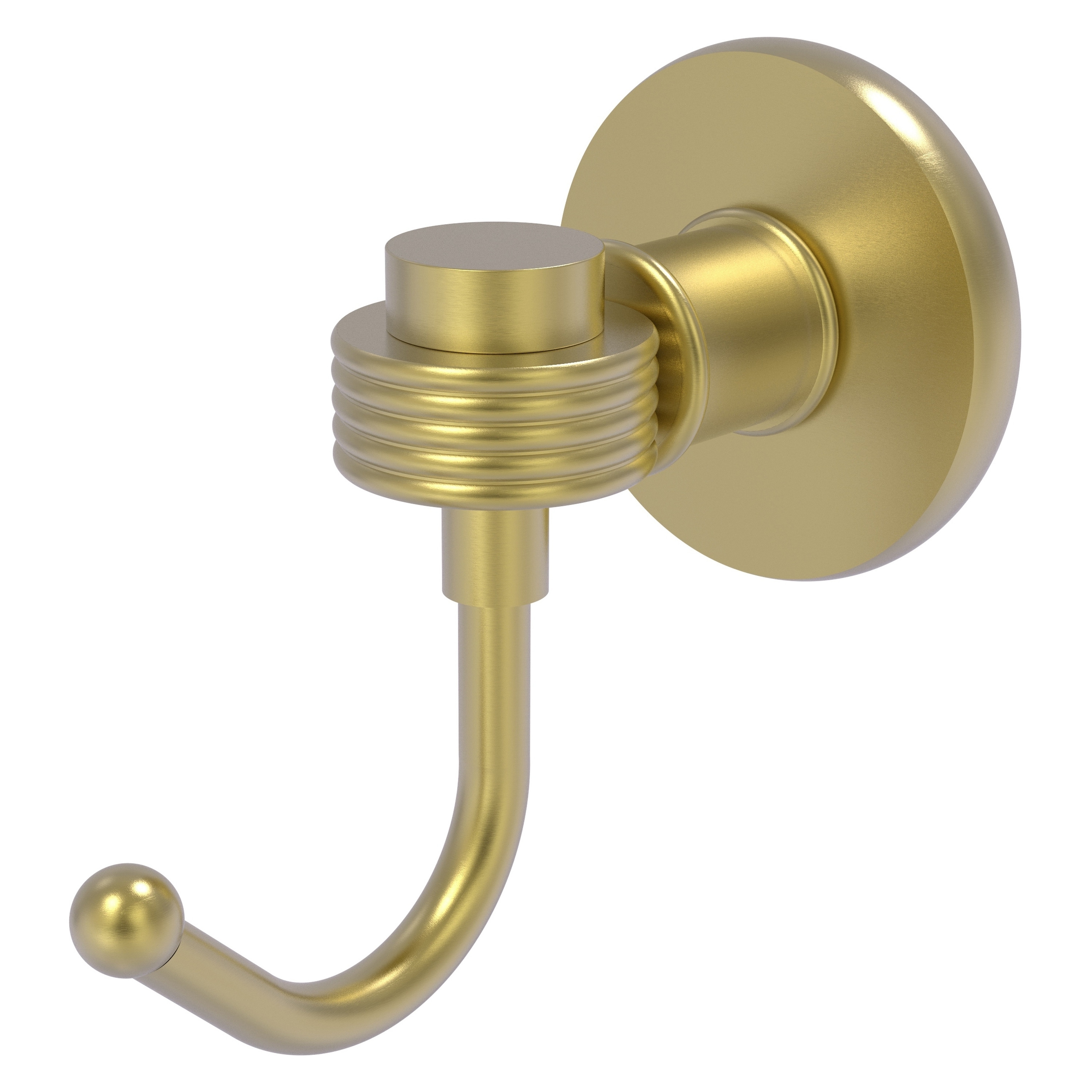 Allied Brass 2020G-SBR Continental Satin Brass Single -Hook Wall mount Towel Hook