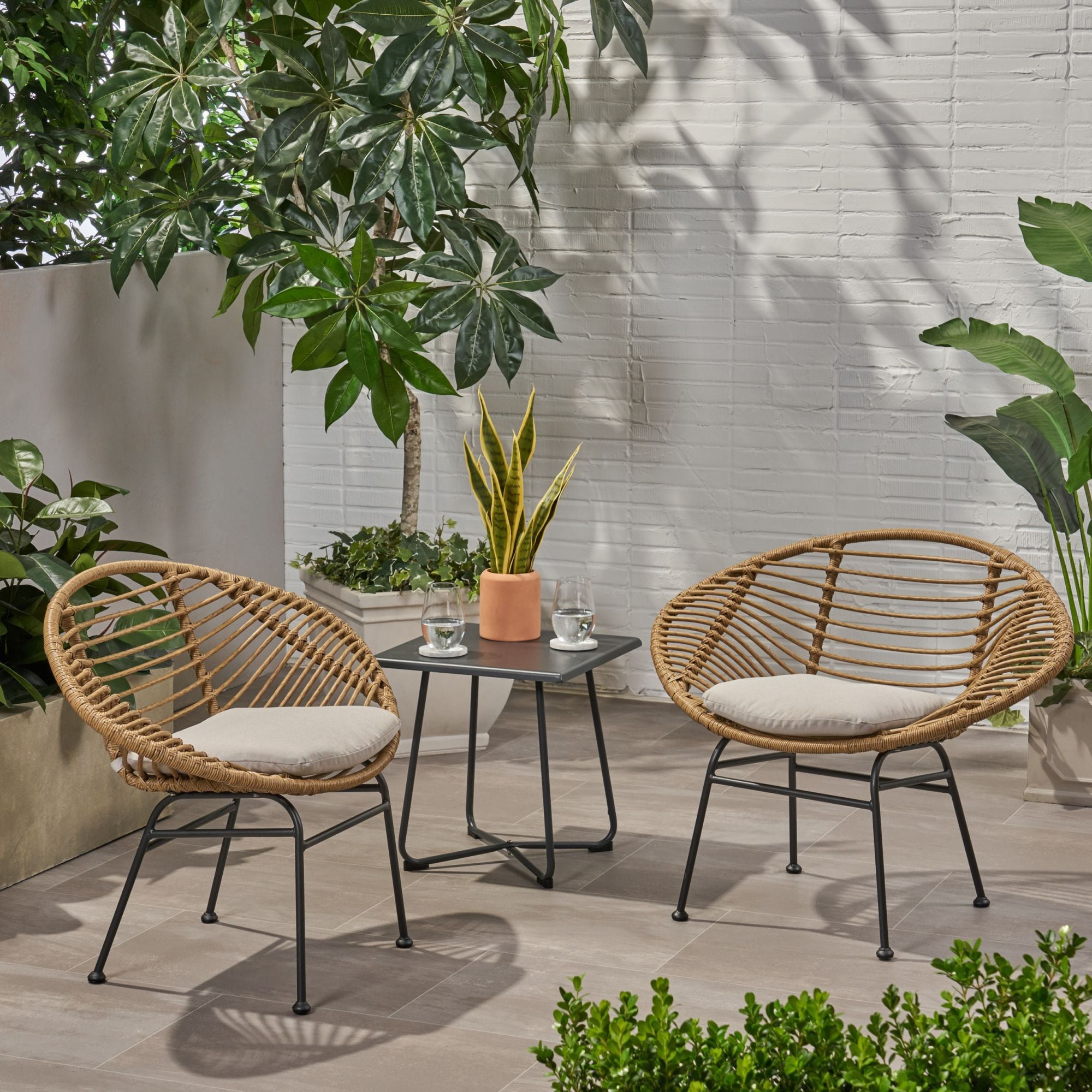 Miki Shinly NHS-LBRN-01JJ Patio-Chairs - View #6