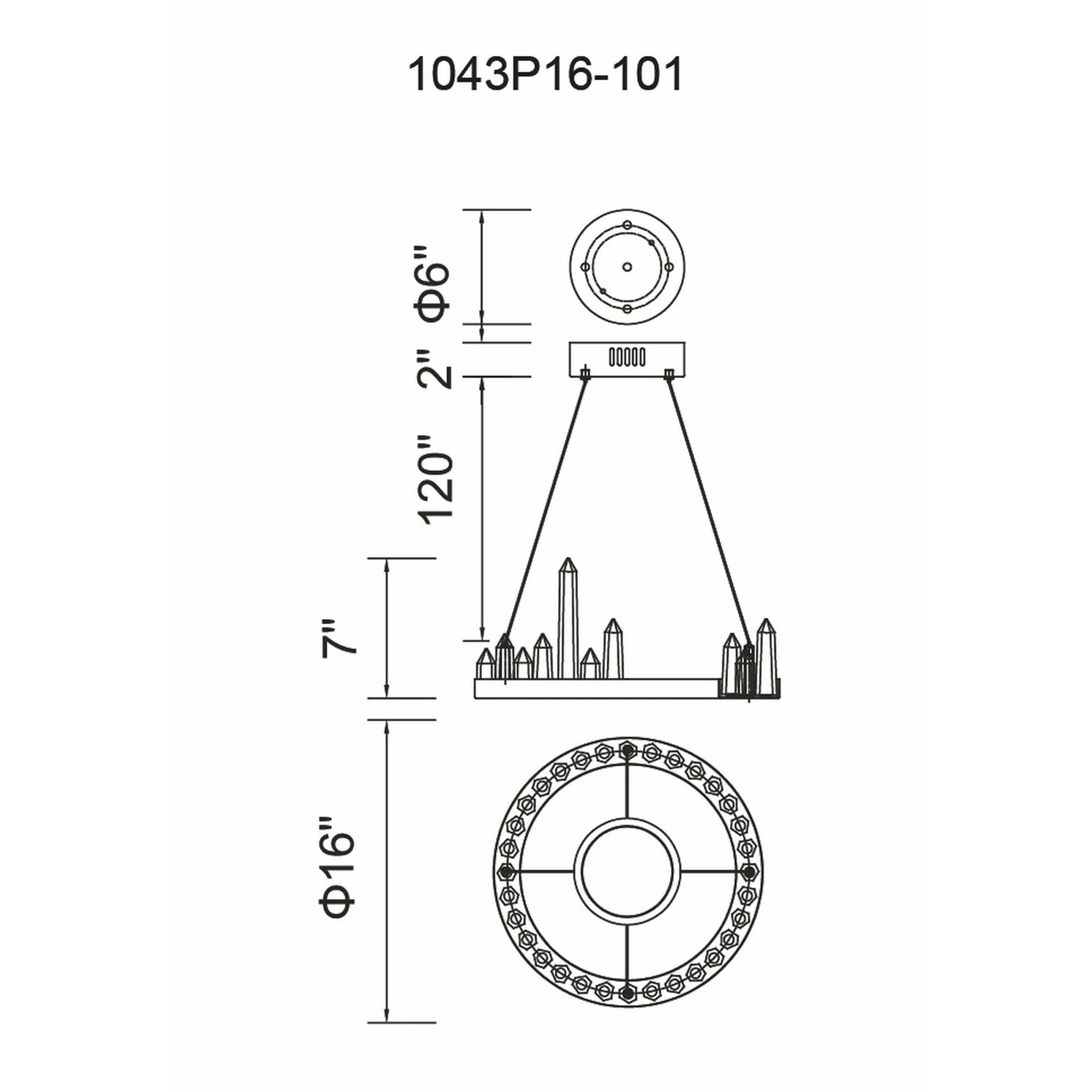 CWI Lighting 1043P16-101 b090015 - View #8