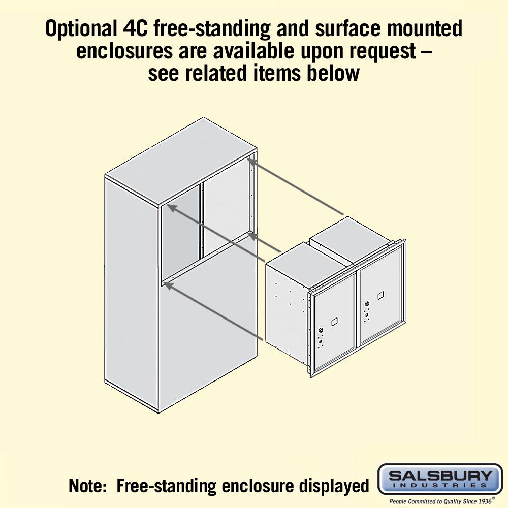 SALSBURY INDUSTRIES 3706D-2PZFP mailboxes - View #3