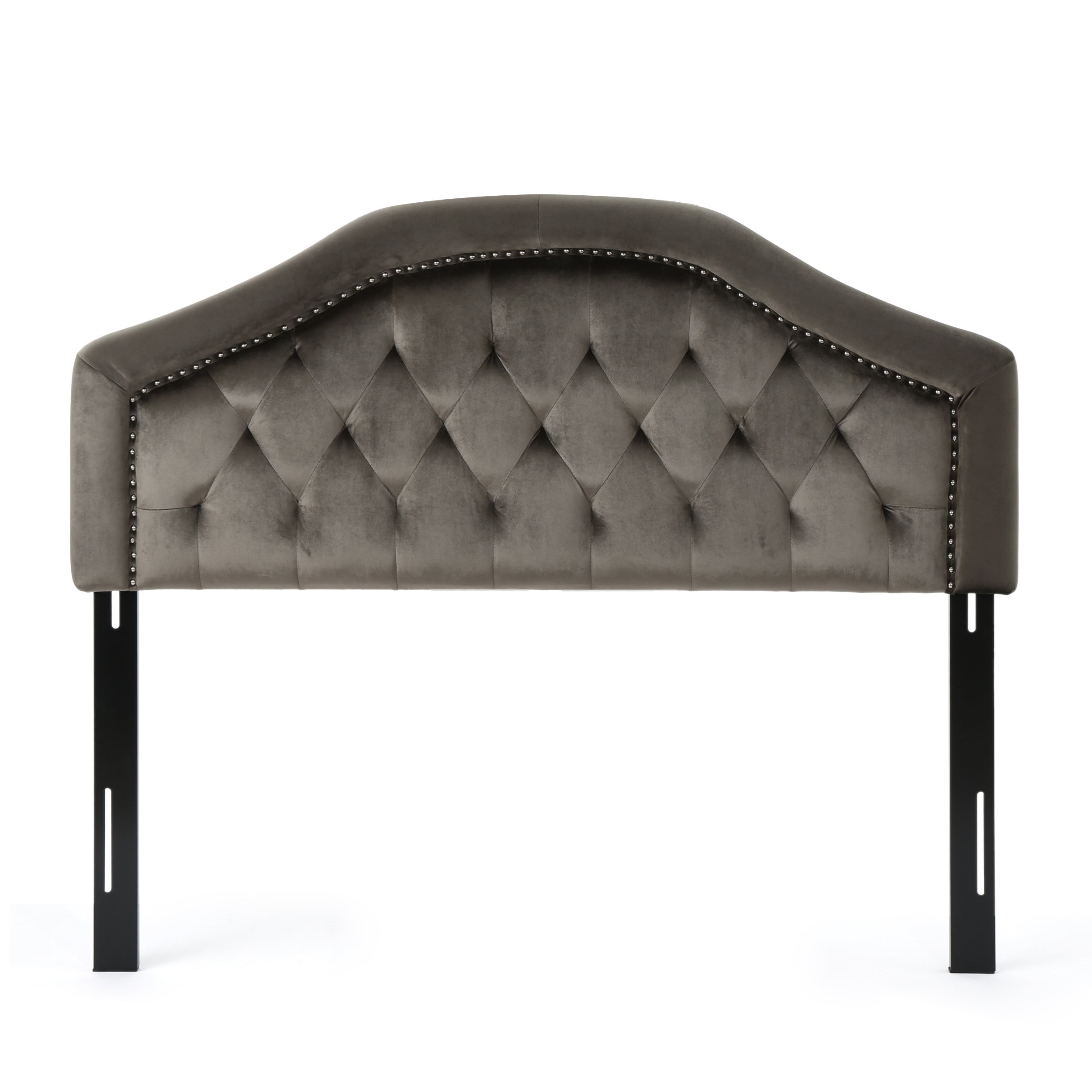 Best Selling Home Decor 303586 Gray Full/Queen Polyester Upholstered Headboard