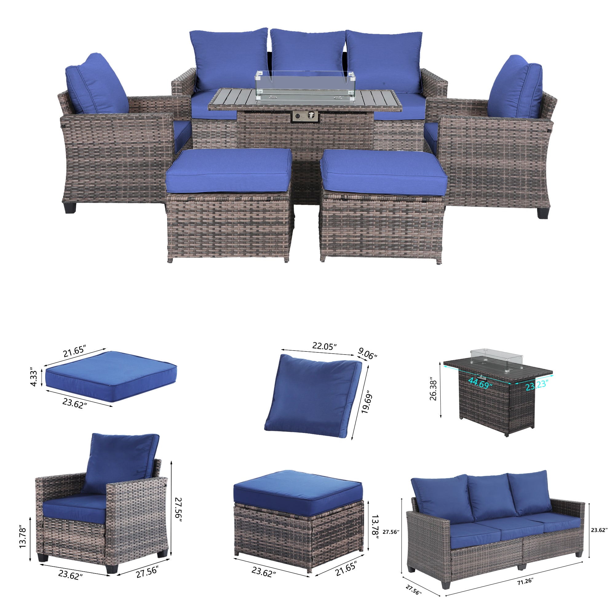 Decksplore BSMHC5001014 Patio-Conversation-Sets - View #7