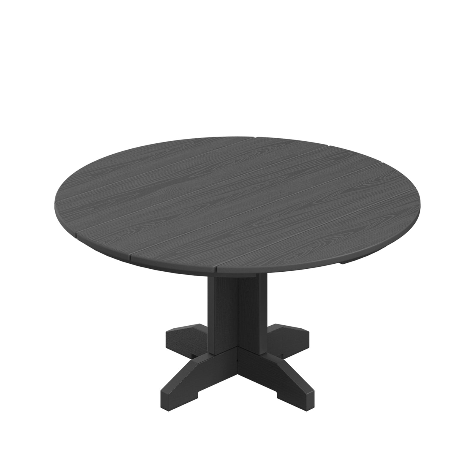 JEAREY YXKFZ-GY HDPE Outdoor Round Coffee Table Round Outdoor Coffee 35.8-in W x 35.8-in L