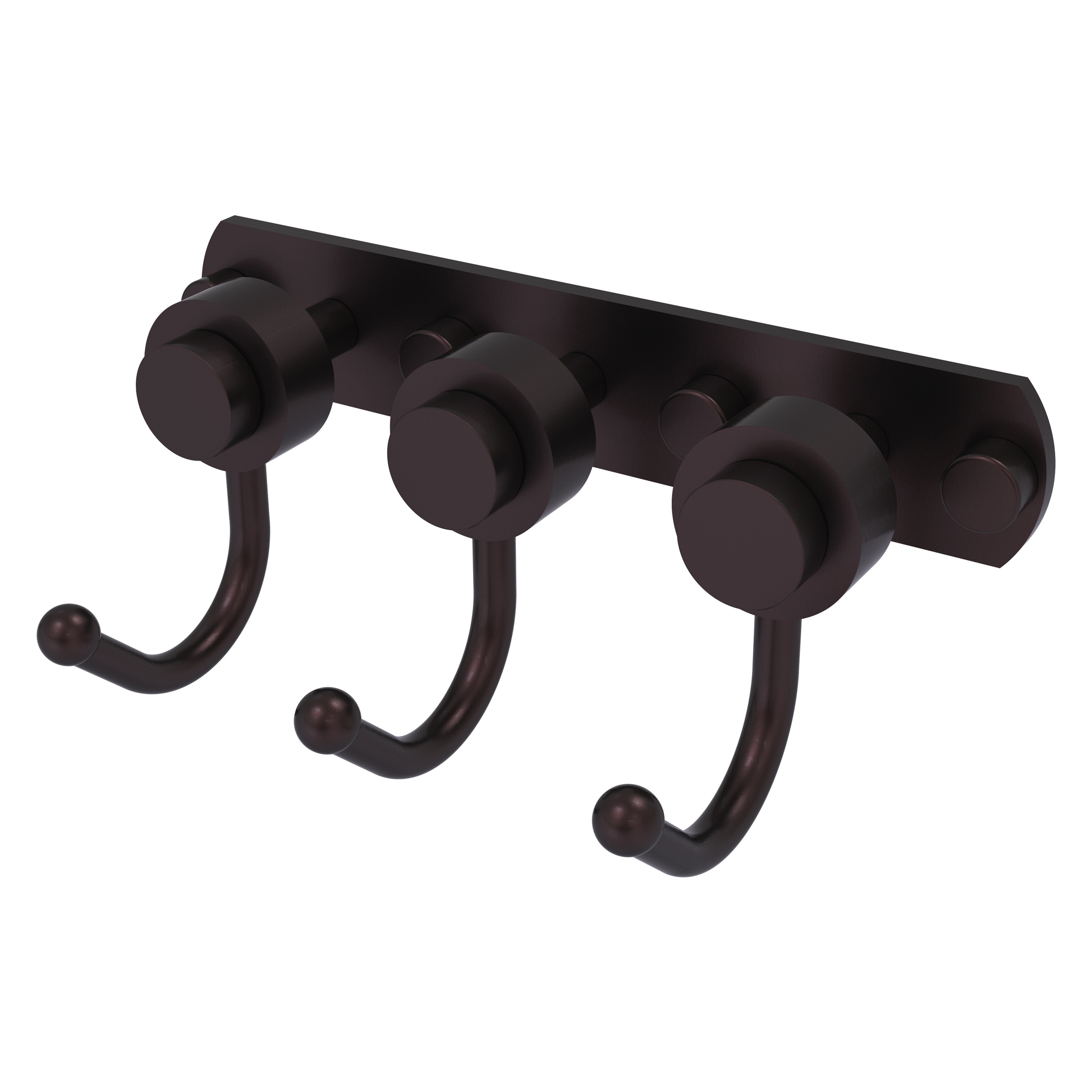 Allied Brass 920-3-ABZ Mercury Antique Bronze Triple -Hook Wall mount Towel Hook