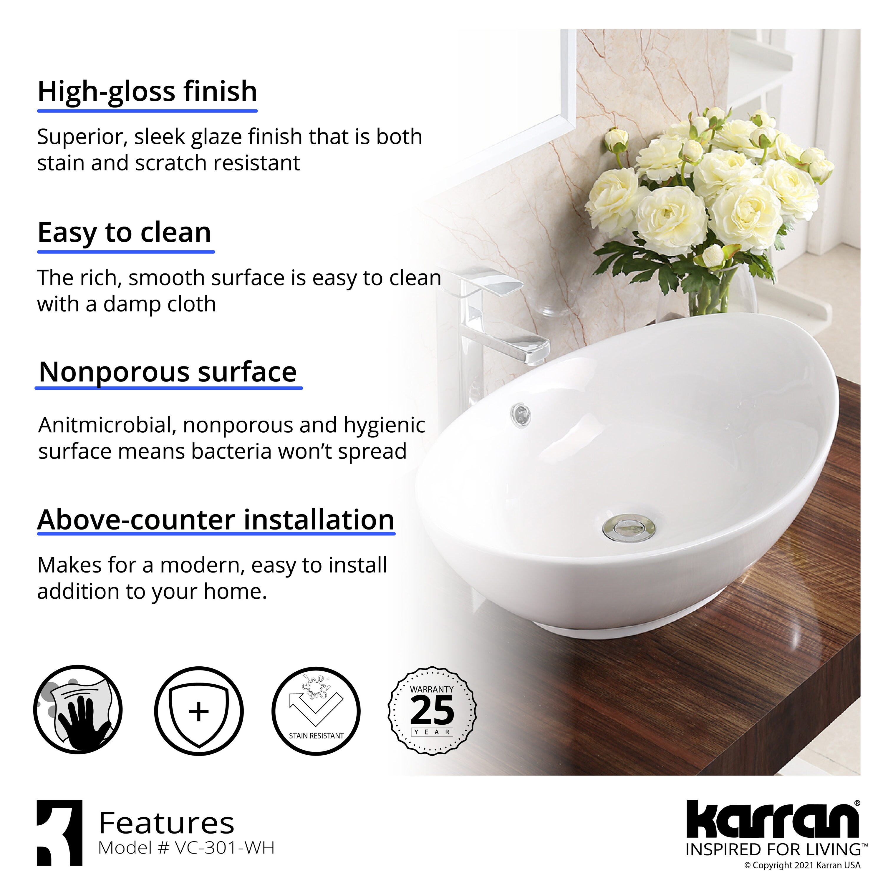 Karran VC-301-WH Bath-Sink - View #6