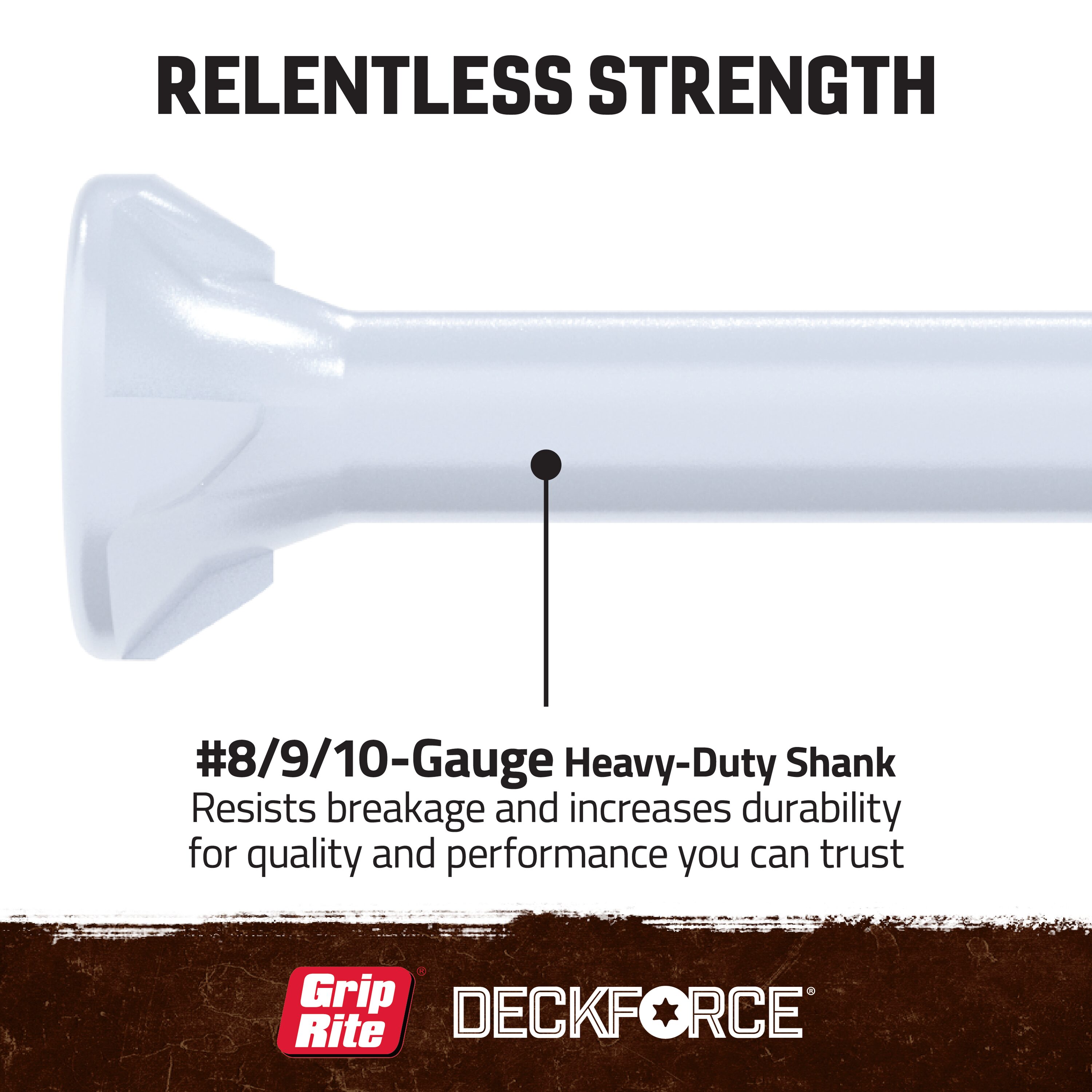DeckForce by Grip Rite GRDFASSTWHT Deck-Screws - View #6