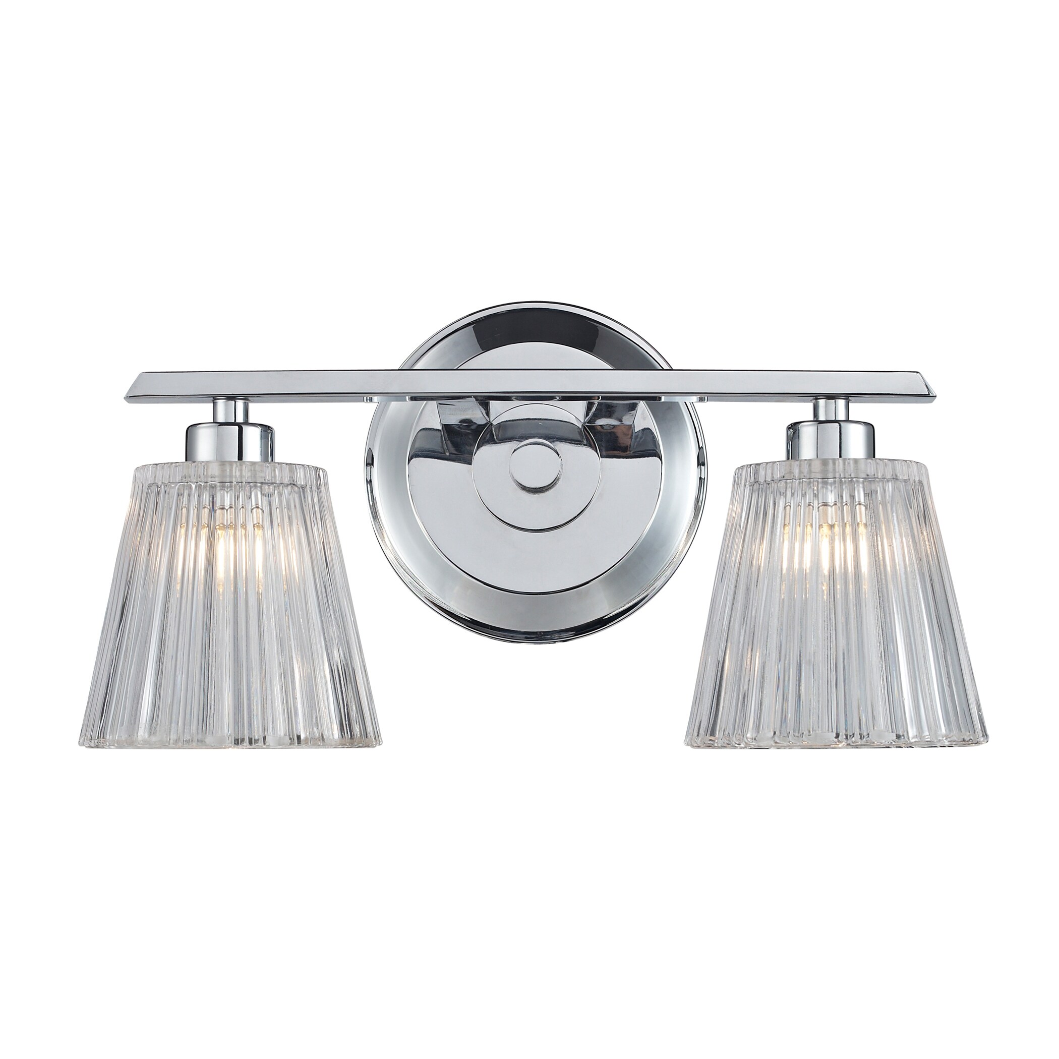 Westmore Lighting BB36113 Quai 13-in 2-Light Polished Chrome Transitional Vanity Light