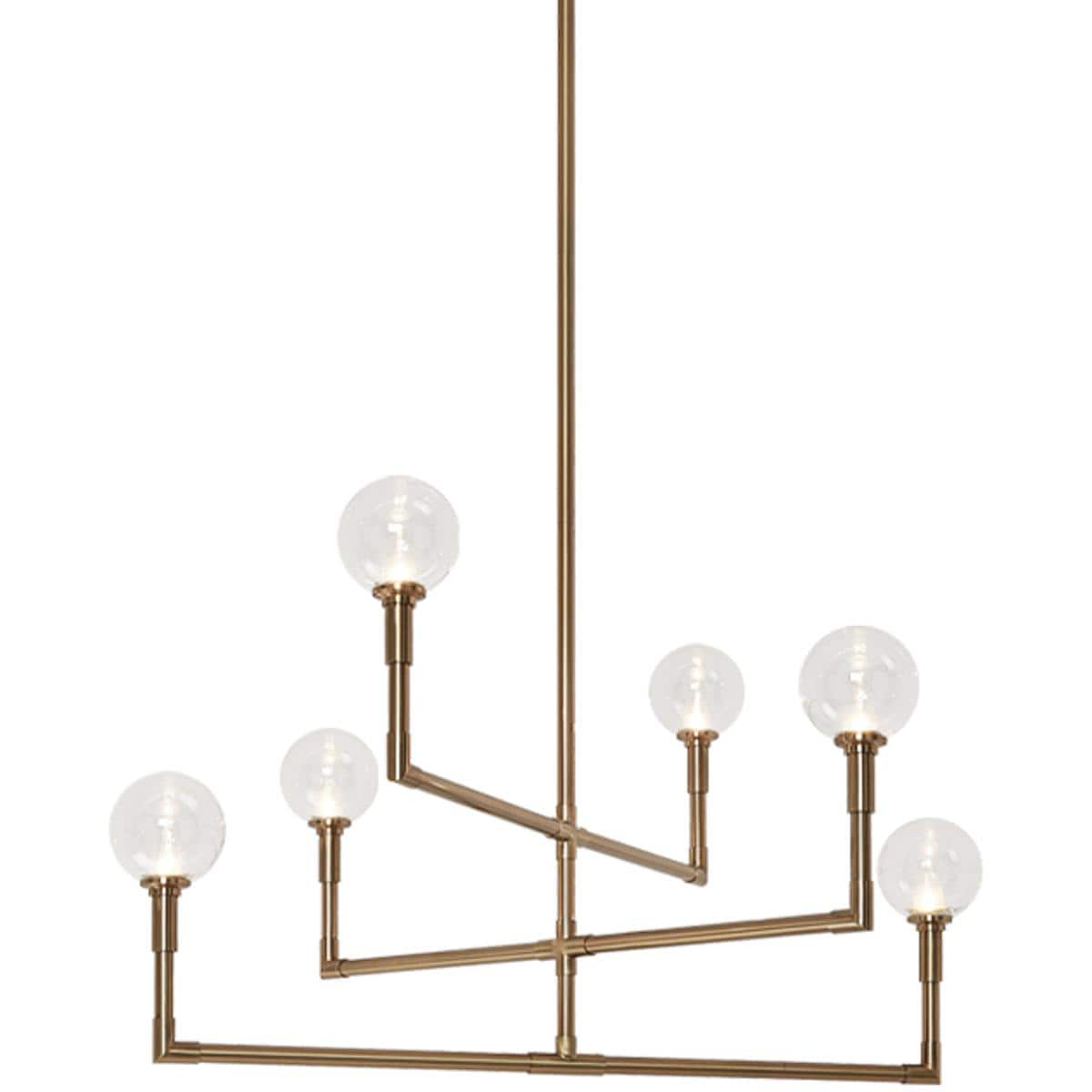 Matteo 2451082 Lighting C64806AGCL Candlestix Chandelier Aged Gold Brass