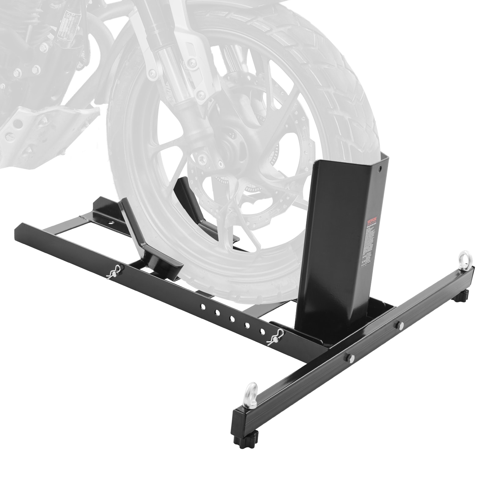 VEVOR MTCLDLZSKDHS2OLR1V0 Motorcycle Wheel Chock Upright, 1800 lbs Capacity 1 -Bike Rack