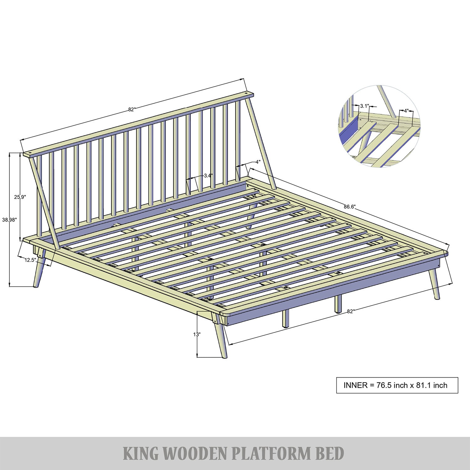 ChaletPosh C226KPL-WN-WD beds - View #9