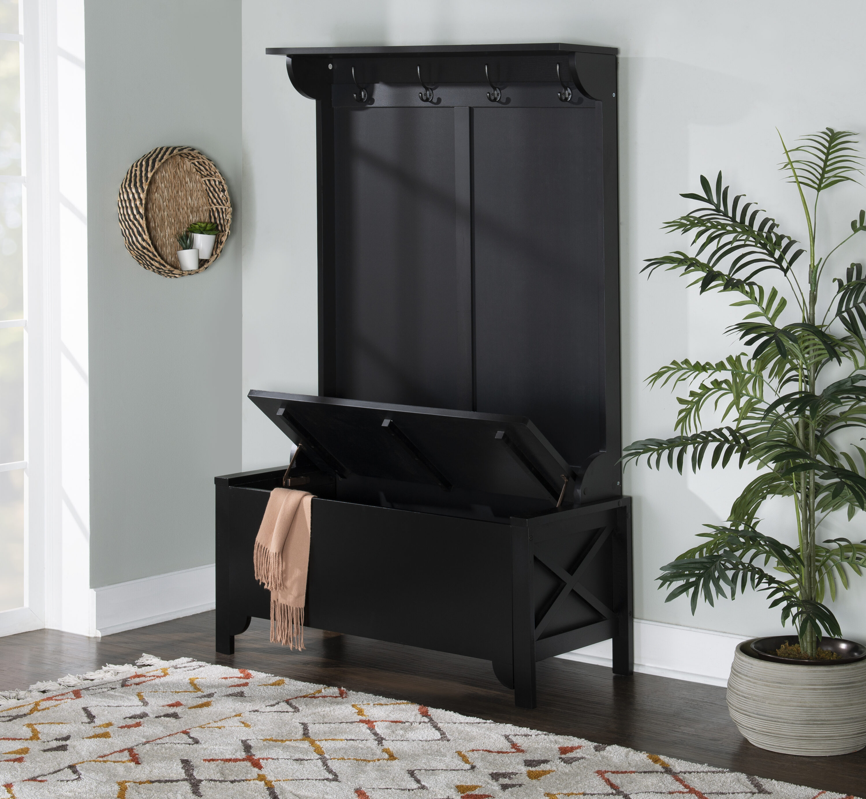 Linon 84020BLK-01-KD-U Coatrack-Stands-Pedestals - View #13