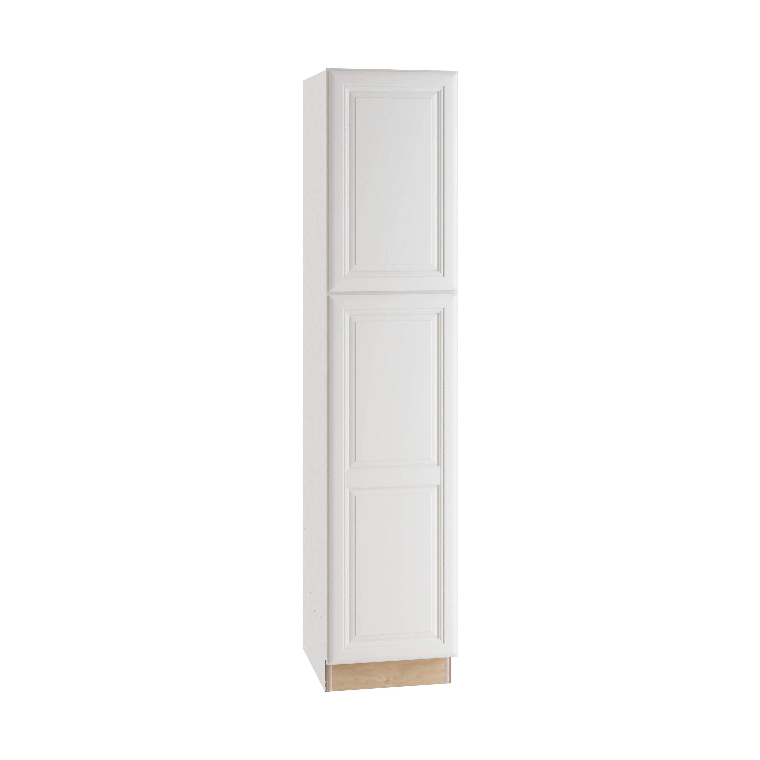 Luxxe Cabinetry Belmont 18-in W x 90-in H x 24-in D Pure White Painted ...