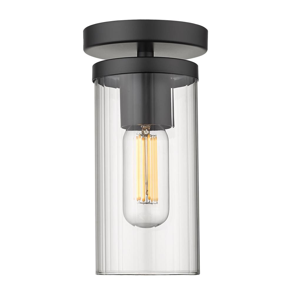 Golden Lighting 7011-SF BLK-CLR flushmounts - View #2