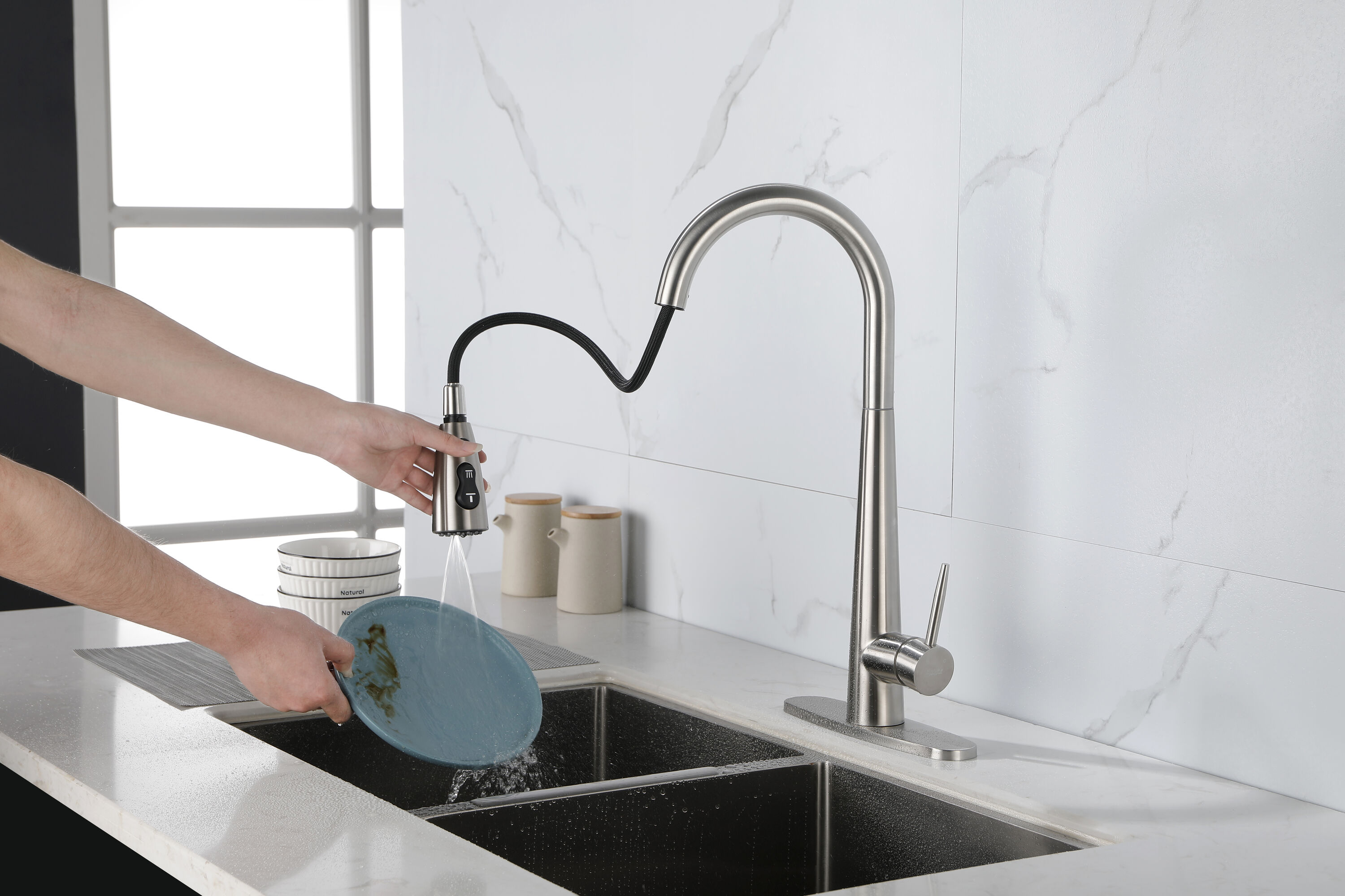 LOVMOR SF-J-K-4012-NS Kitchen-Faucets - View #3
