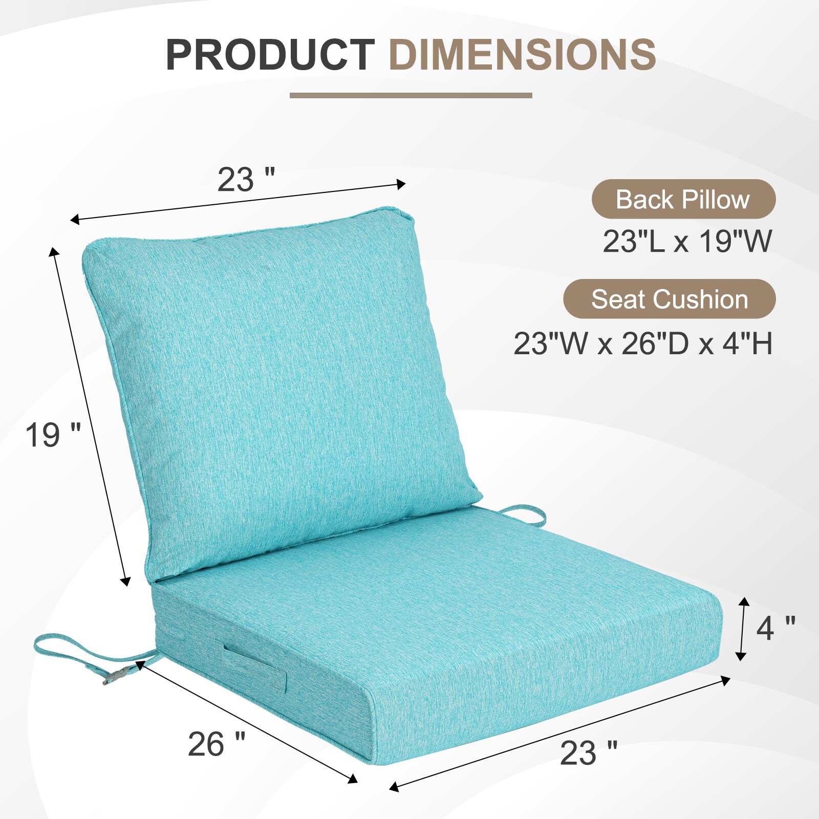Aoodor A402-PAEAE Patio-Furniture-Cushions - View #4