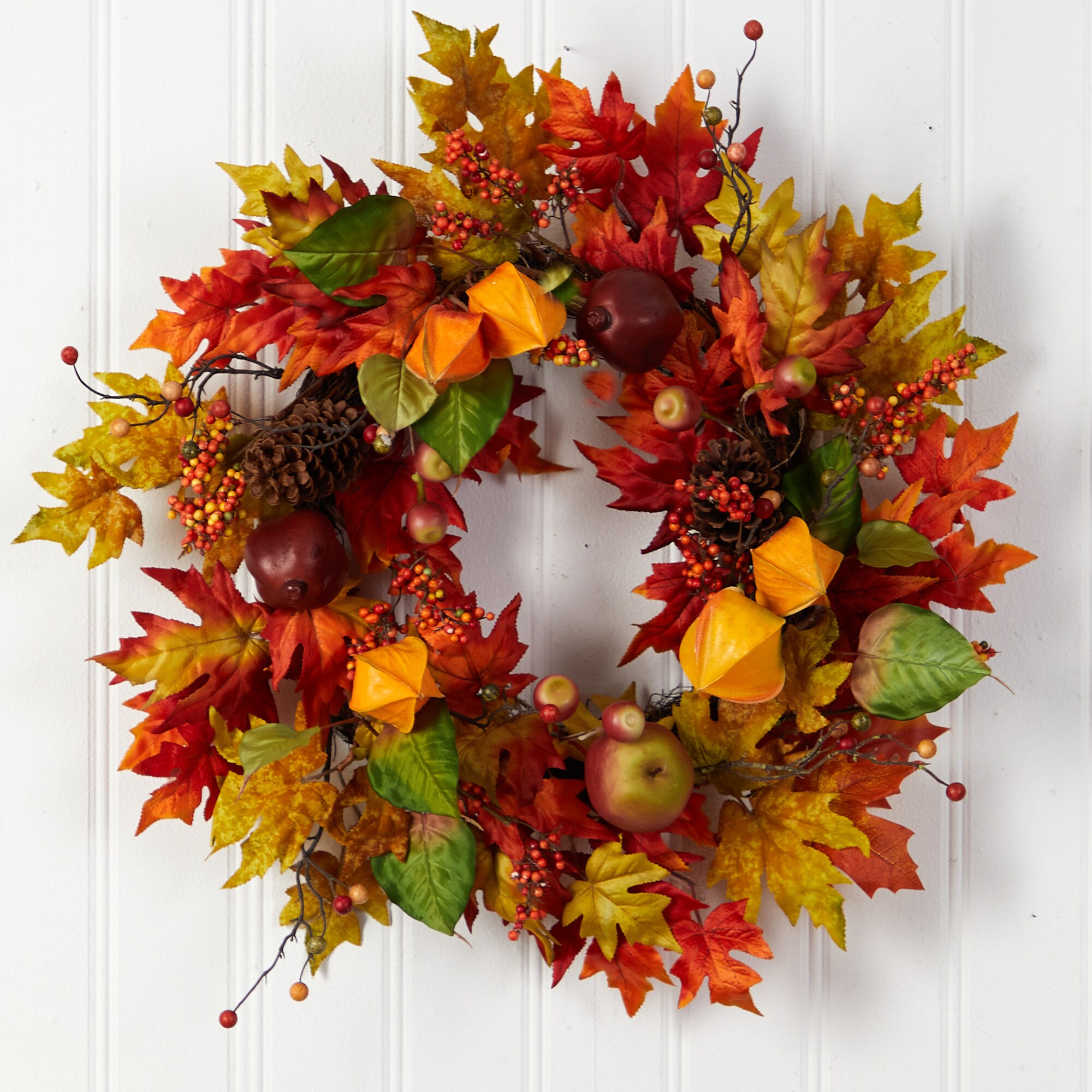 Nearly Natural W1232 Artificial-Thanksgiving-Wreaths - View #4