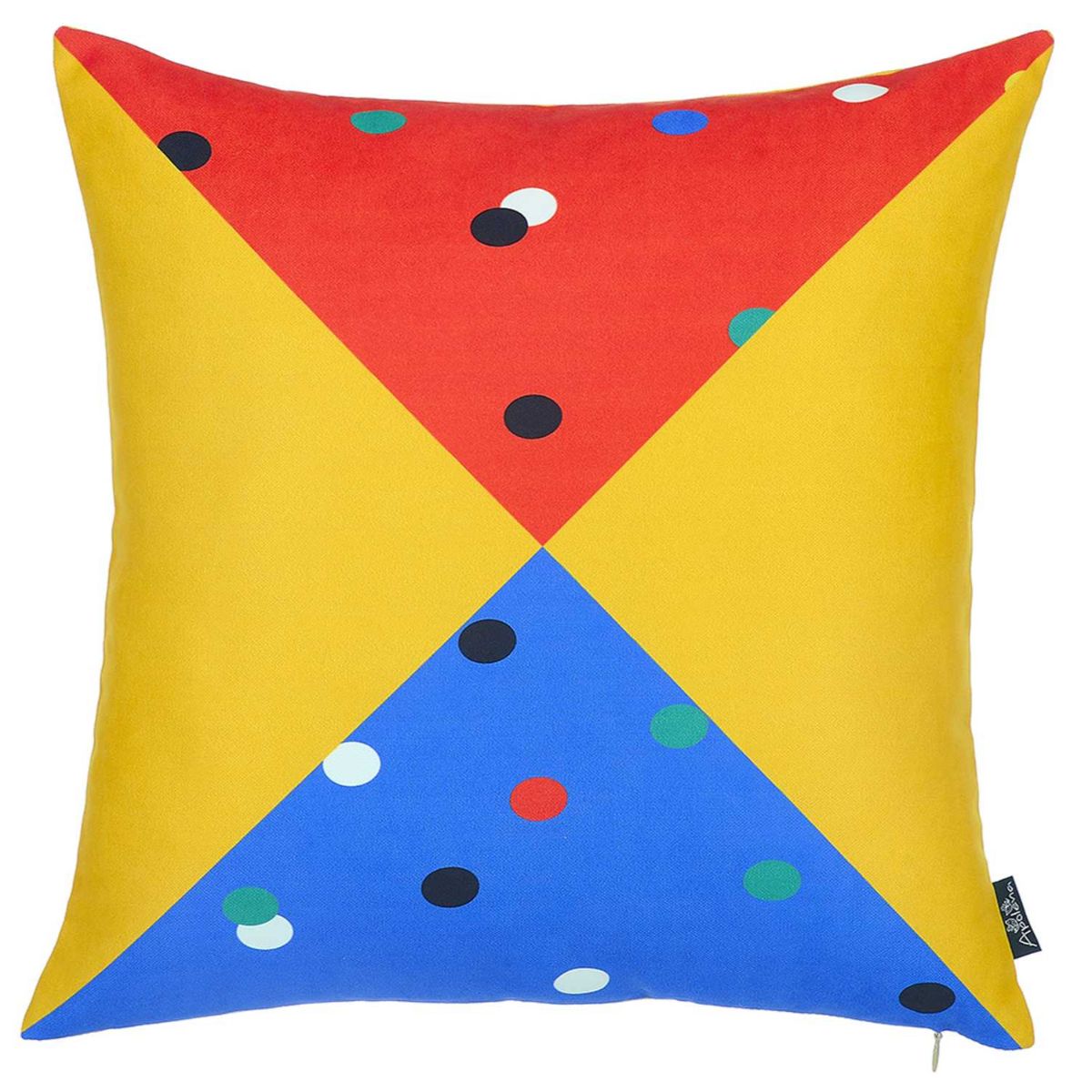 HomeRoots 355422 Josephine 18-in x 18-in Multicolor Indoor Decorative Cover