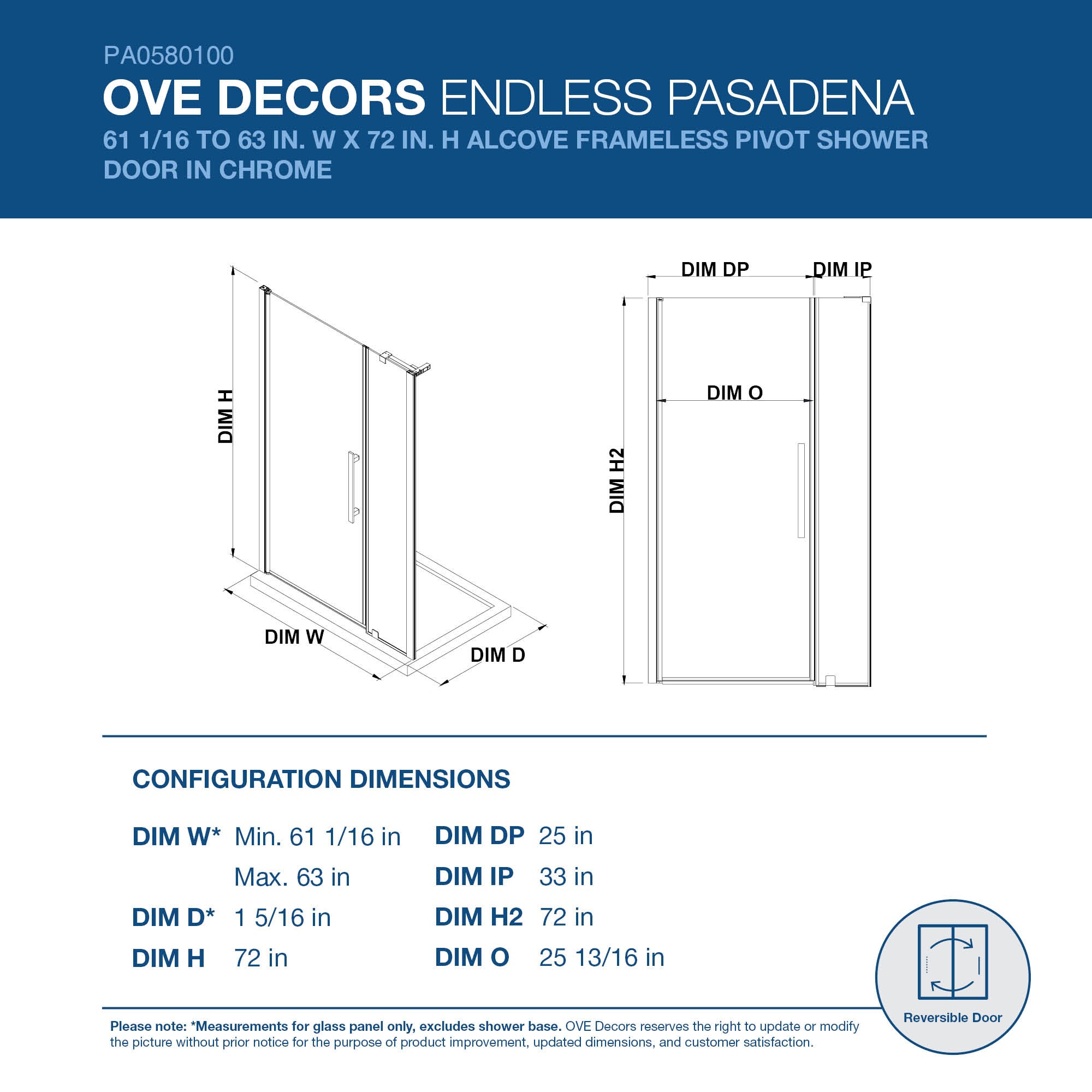 OVE Decors 828796051354 Shower-Doors - View #2