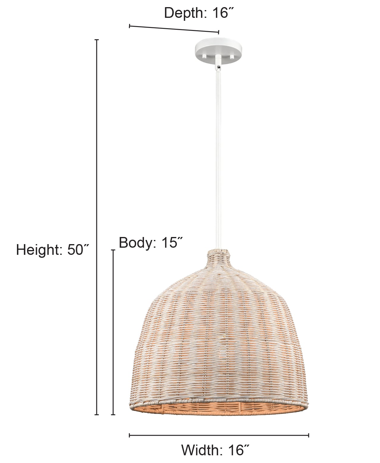 Millennium Lighting 9026-WH Pendant-Lights - View #2