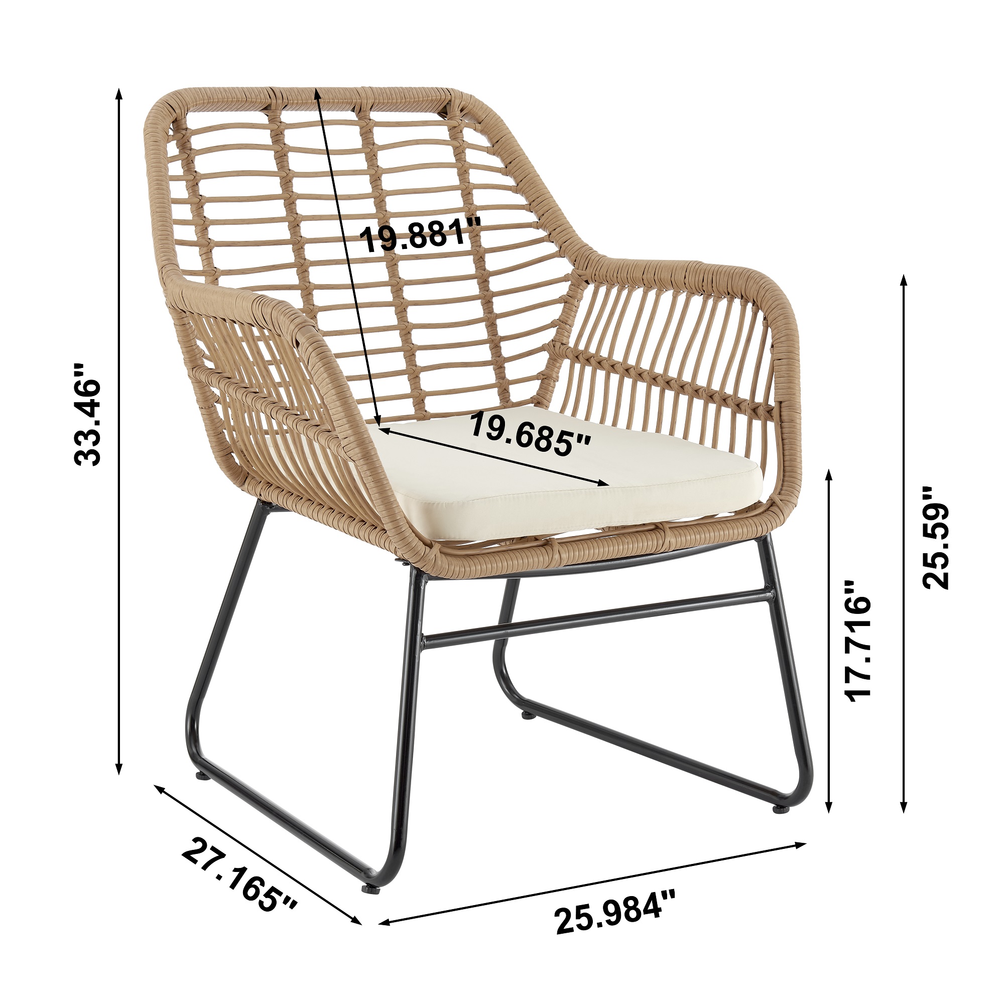 Manhattan Comfort OD-CV011-CR Patio-Conversation-Sets - View #4