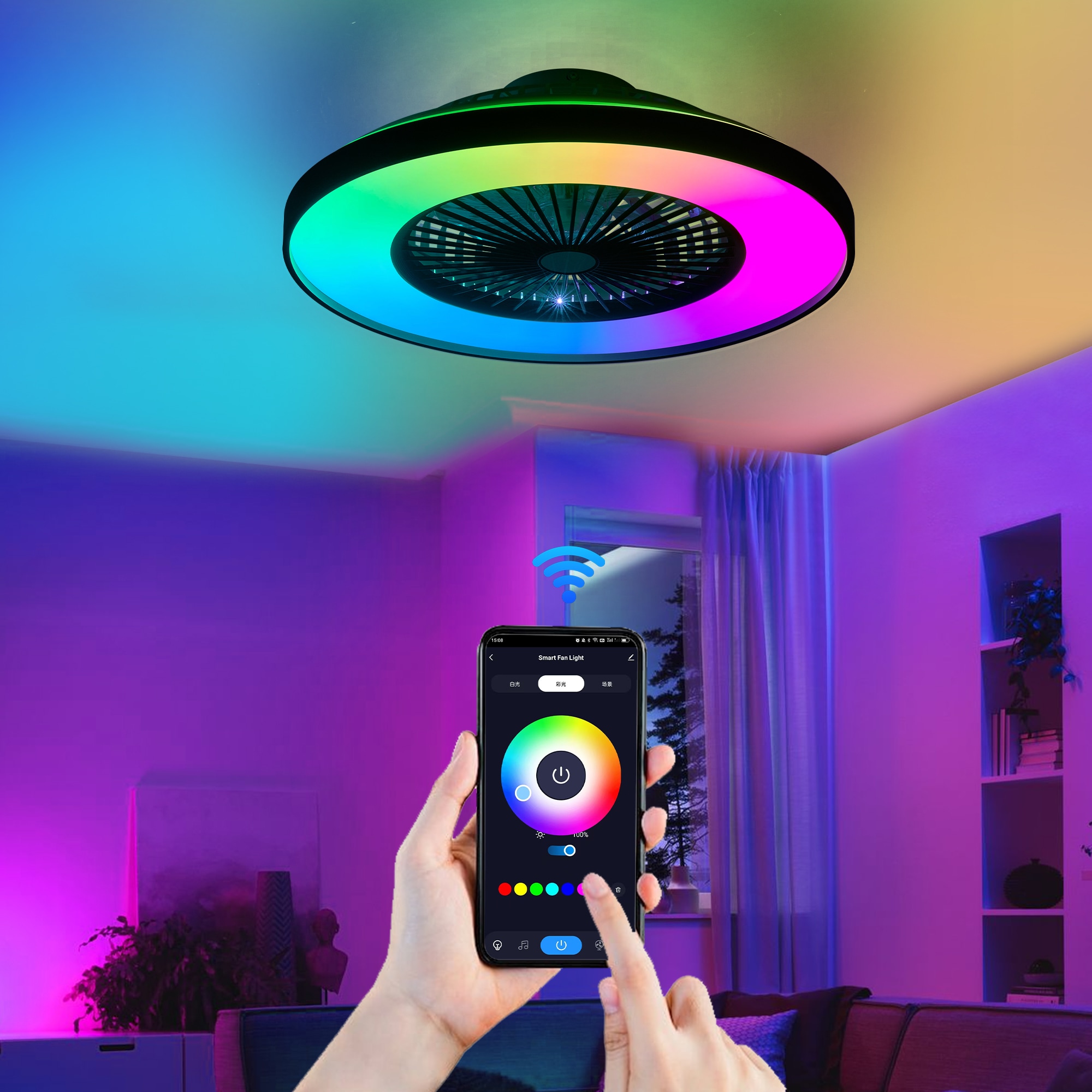 Oaks Decor BD09119860 Ceiling-Fans - View #2