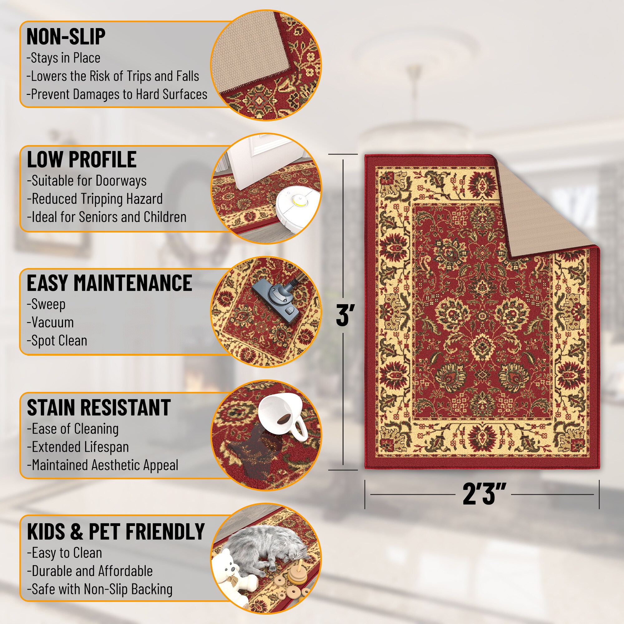 Ottomanson CLS3130-2X3 rugs - View #3