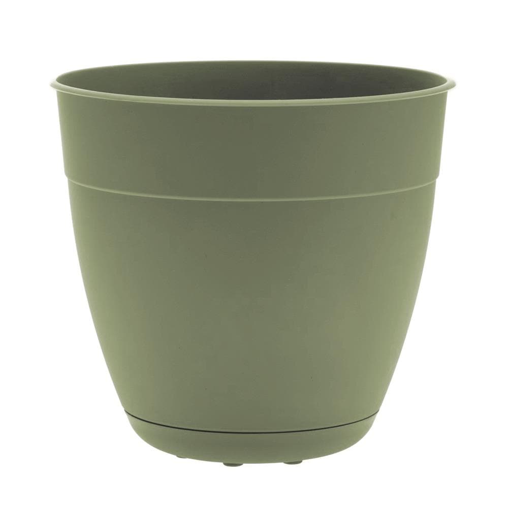 residu meer en meer opleggen Bloem 16-in x 14.59-in Living Green Recycled Plastic Planter with Drainage  Holes in the Pots & Planters department at Lowes.com